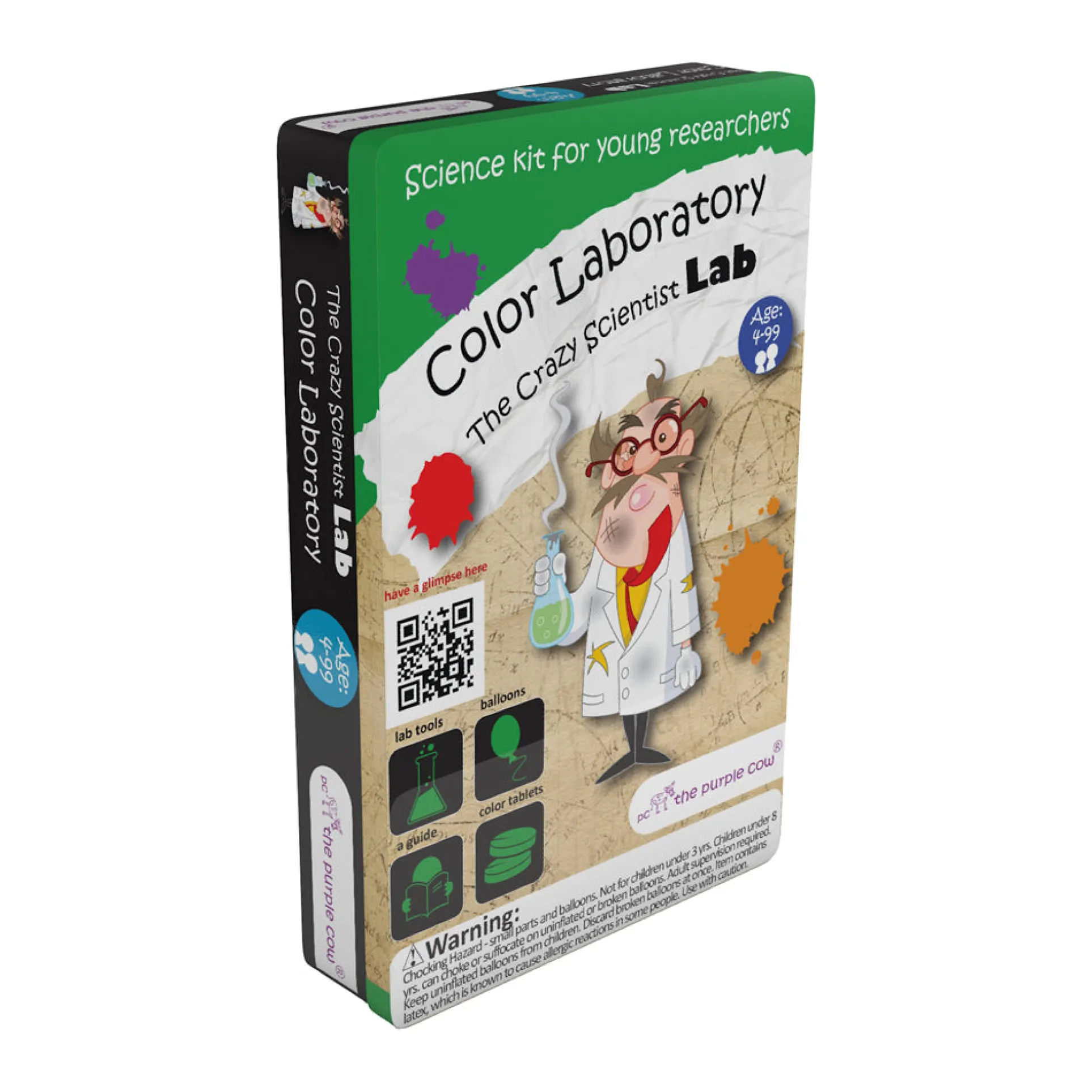 The Purple Cow The Crazy Scientist Lab - Color Laboratory Science Kit