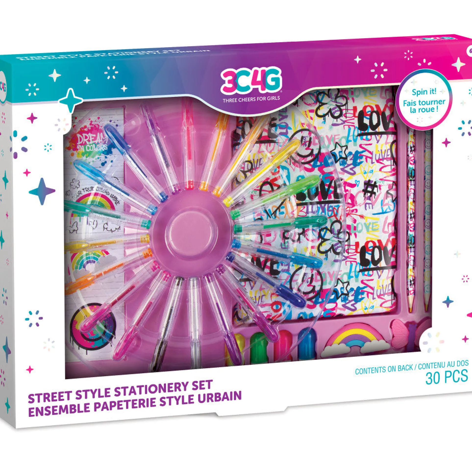 Three Cheers For Girls Graffiti Street Style Jumbo Stationery Set