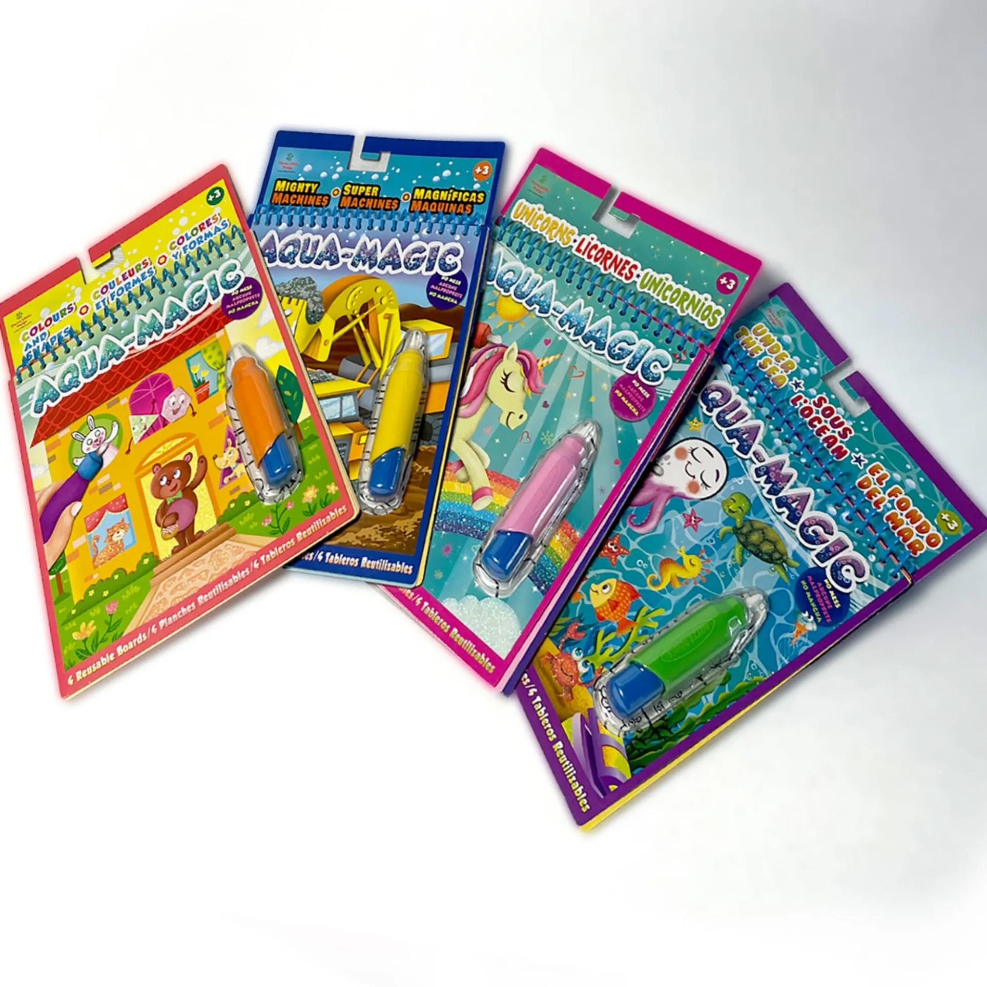 Three Little Twigs: Aqua Magic Bundle - 4pk Interactive Reusable Books