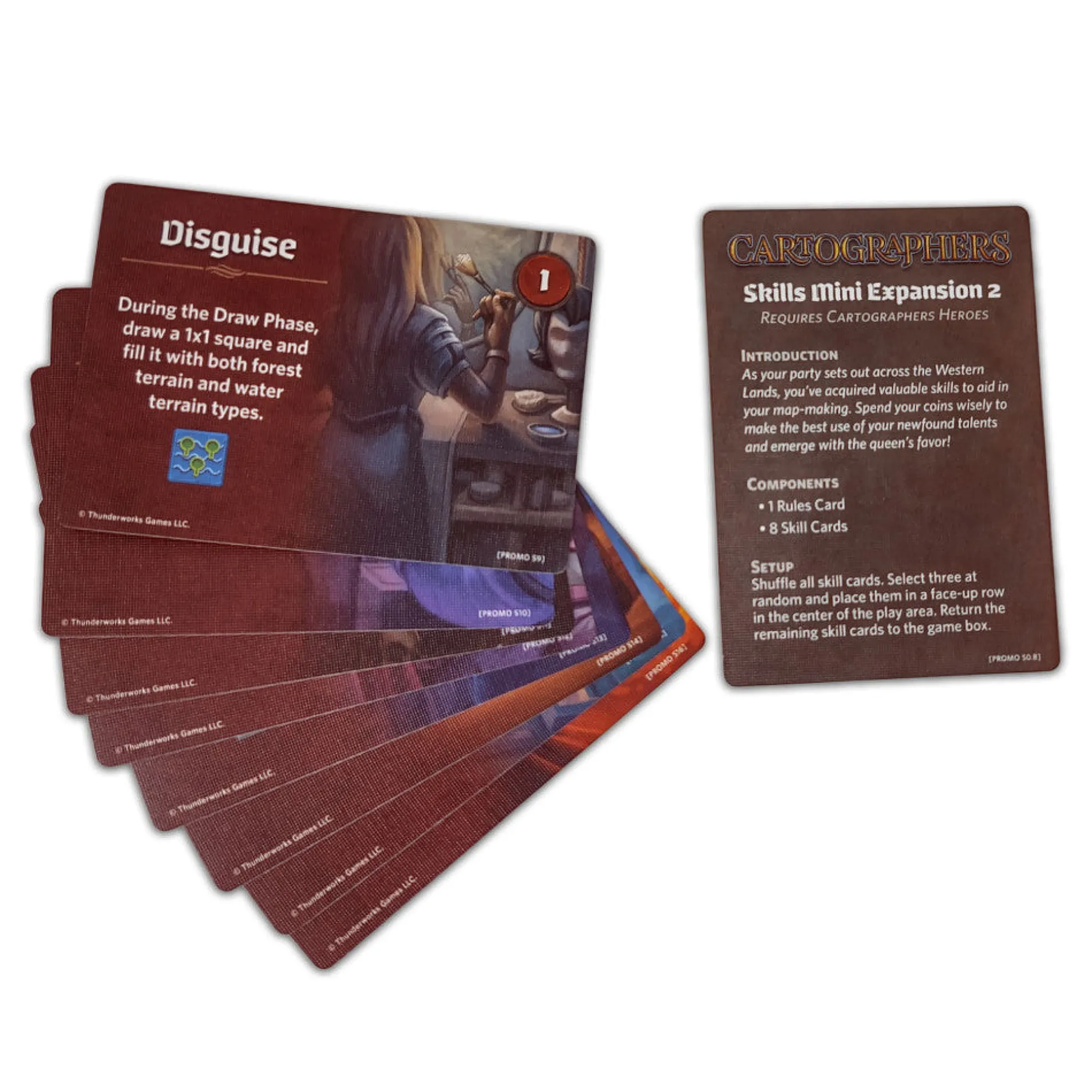 Thunderworks Games Cartographers Skills 2 Mini-Expansion Card Pack