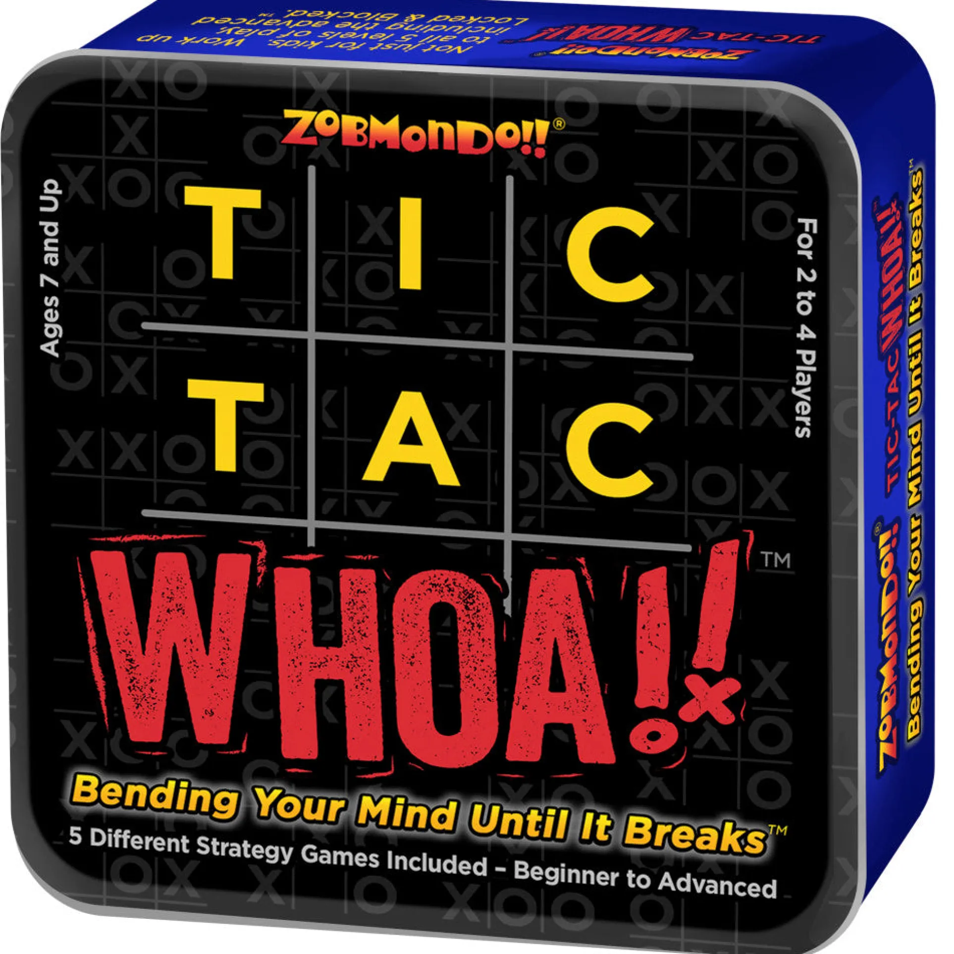 Tic Tac Whoa! Zobmondo!! 5-in-1 Tic Tac Toe Card Game for Families