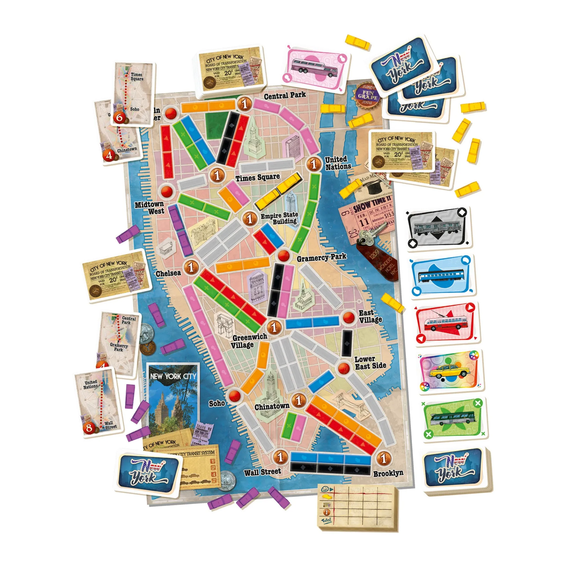 Ticket to Ride: New York - Fast-Paced Taxi Cab Strategy Game