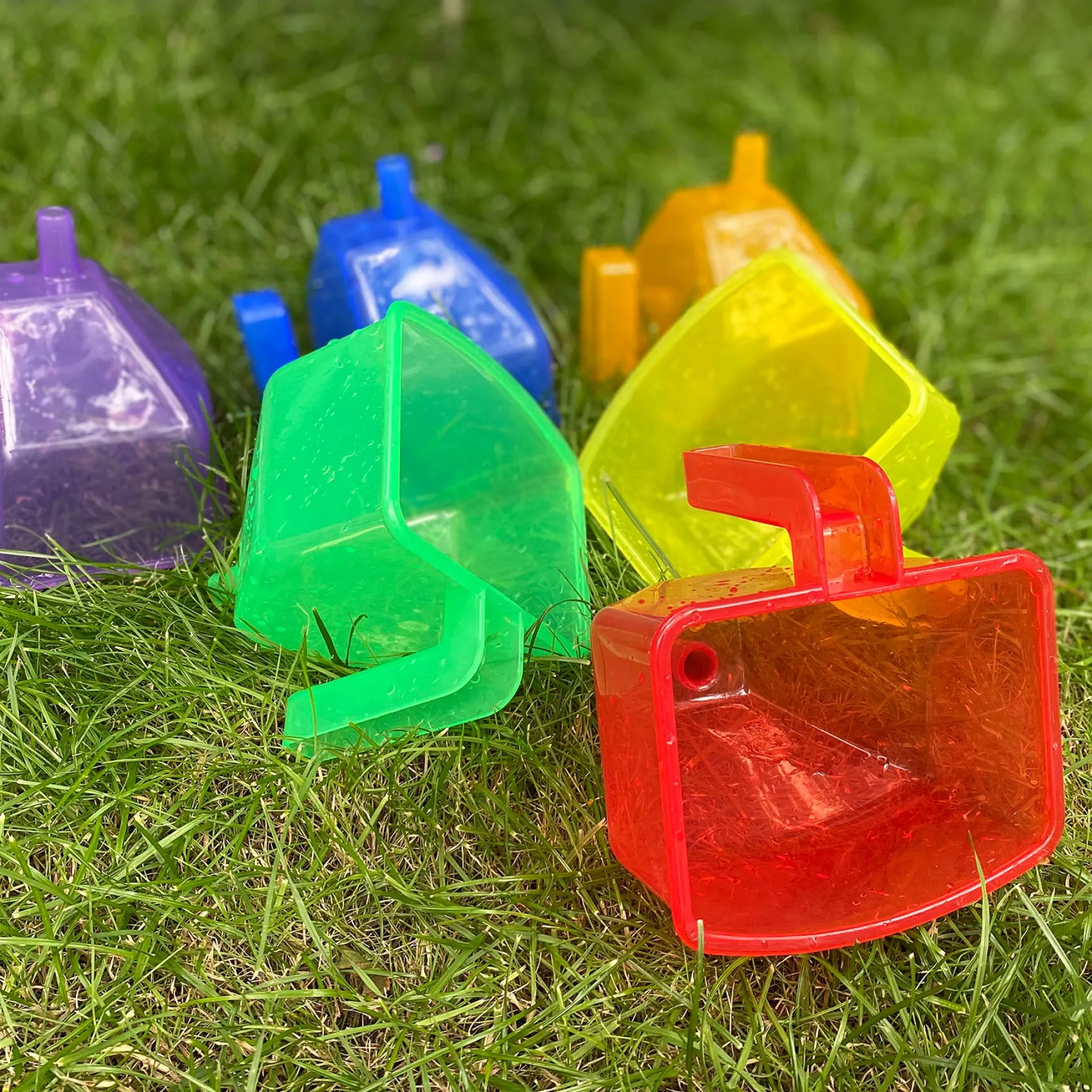 TickiT Colorful Translucent Funnels – Set of 6