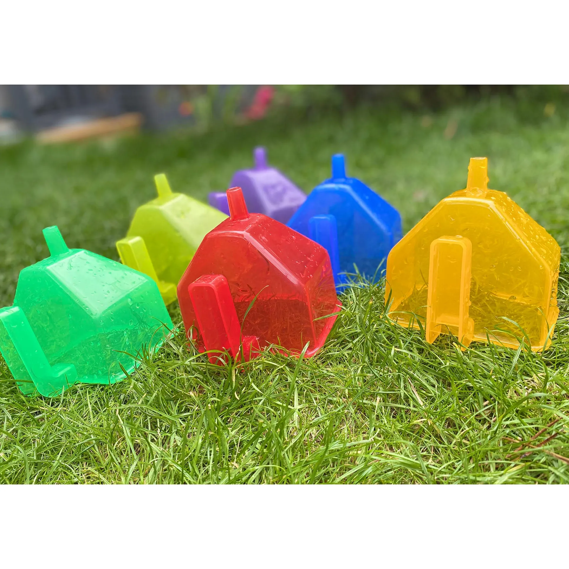 TickiT Colorful Translucent Funnels – Set of 6