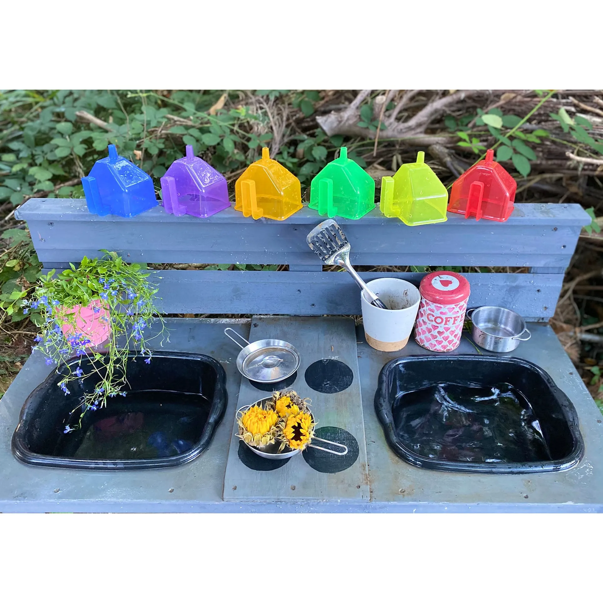 TickiT Colorful Translucent Funnels – Set of 6