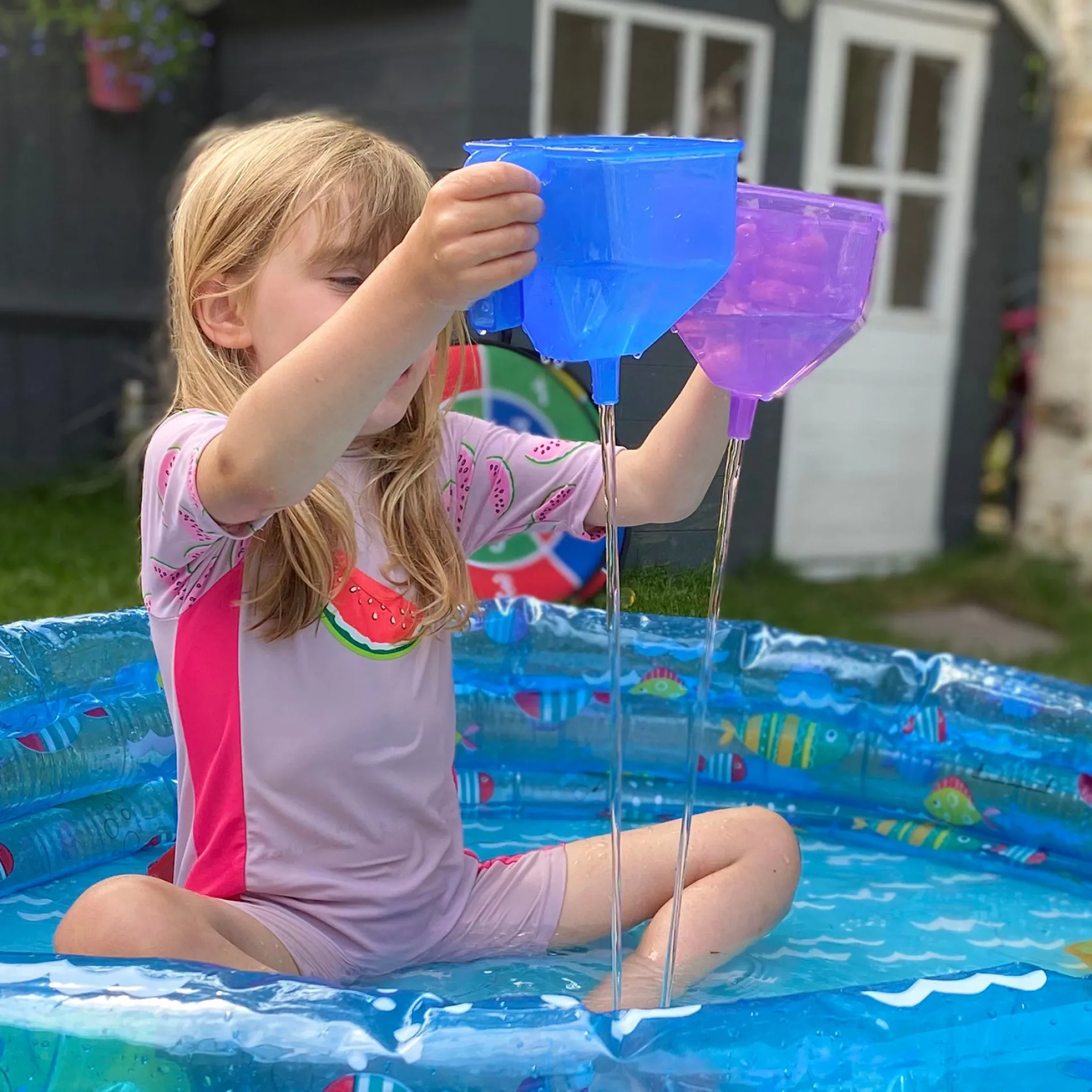 TickiT Colorful Translucent Funnels – Set of 6