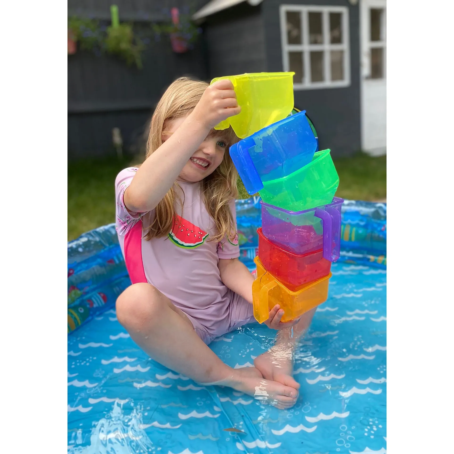 TickiT Colorful Translucent Funnels – Set of 6