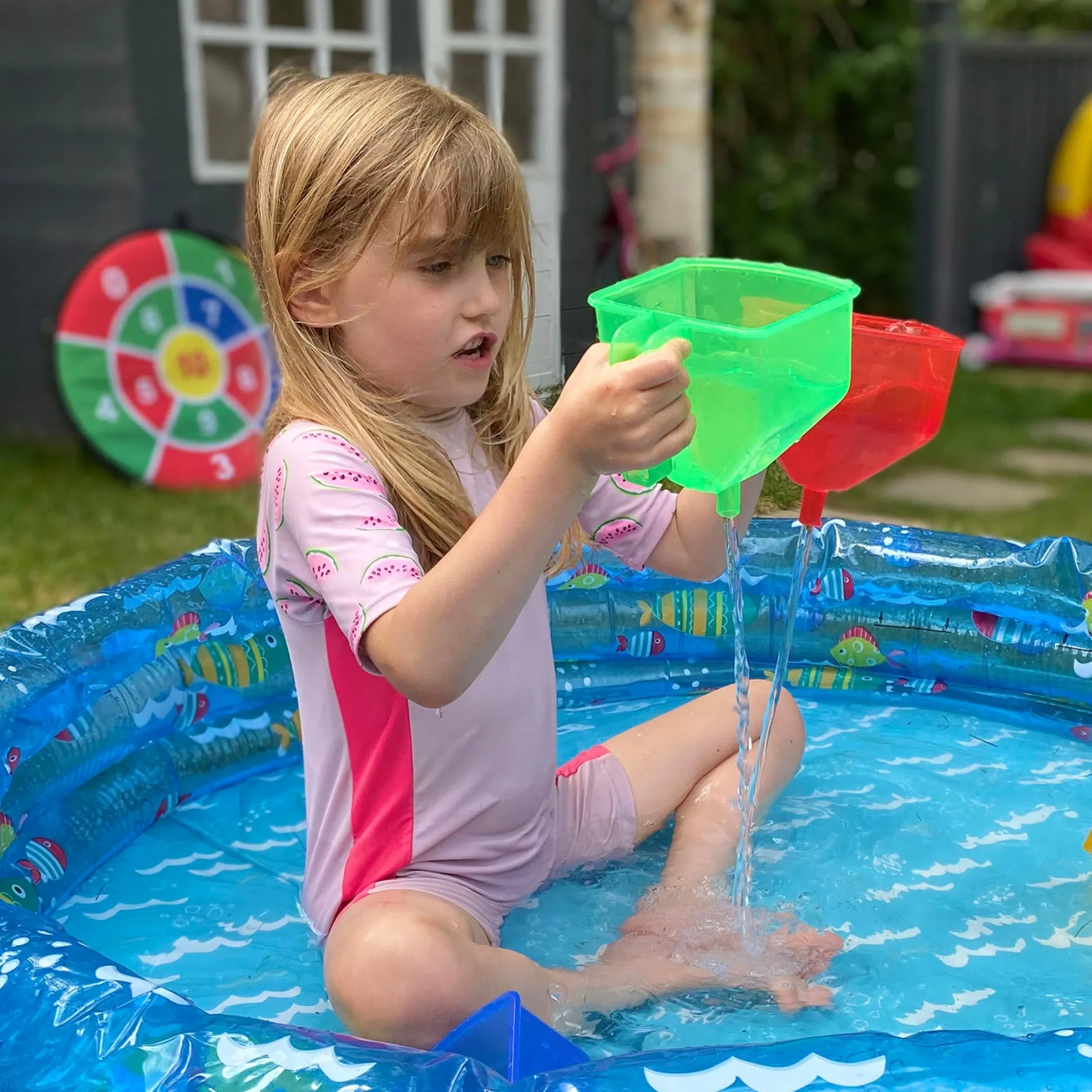 TickiT Colorful Translucent Funnels – Set of 6