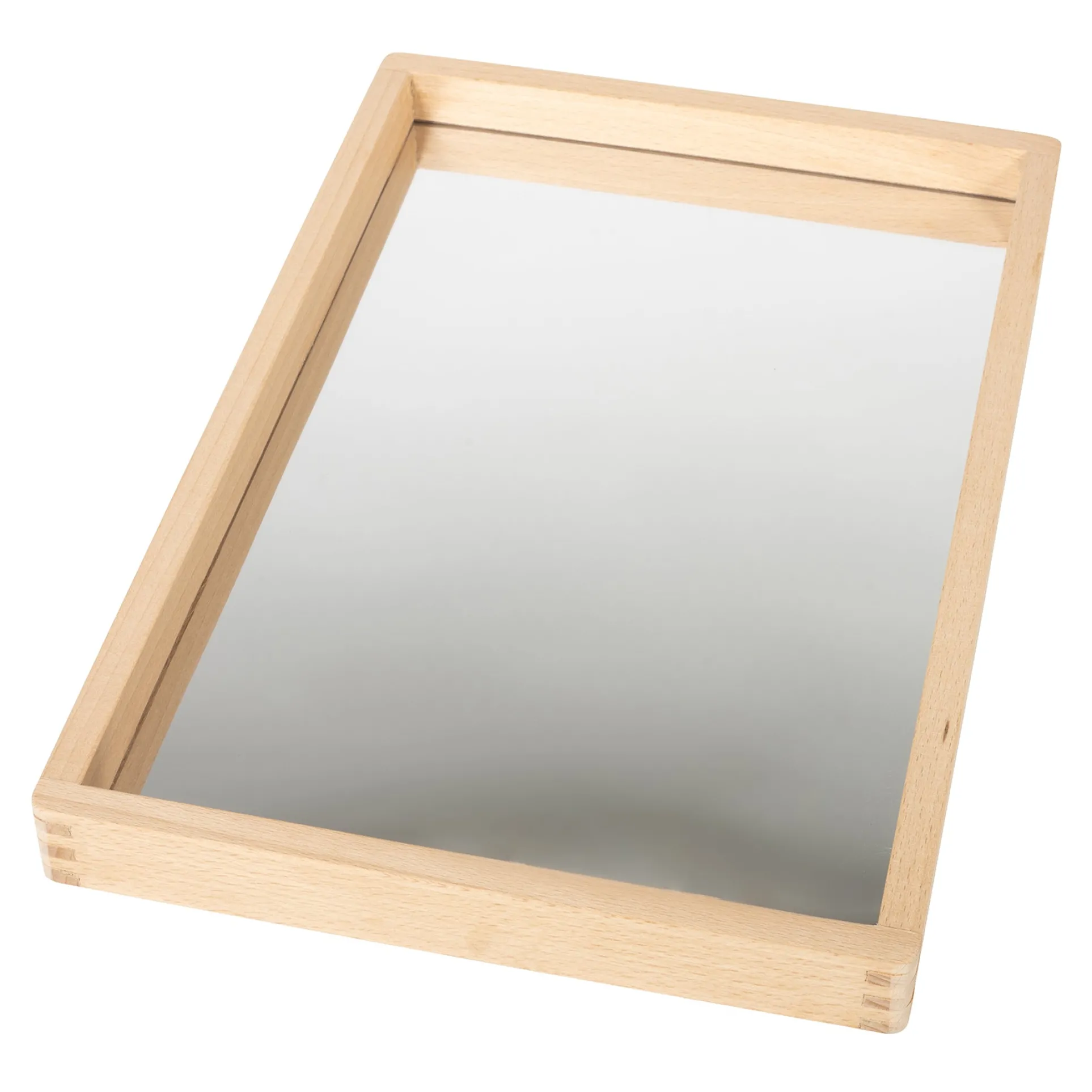 TickiT Small Wooden Mirror Tray - Reflective Learning Adventure