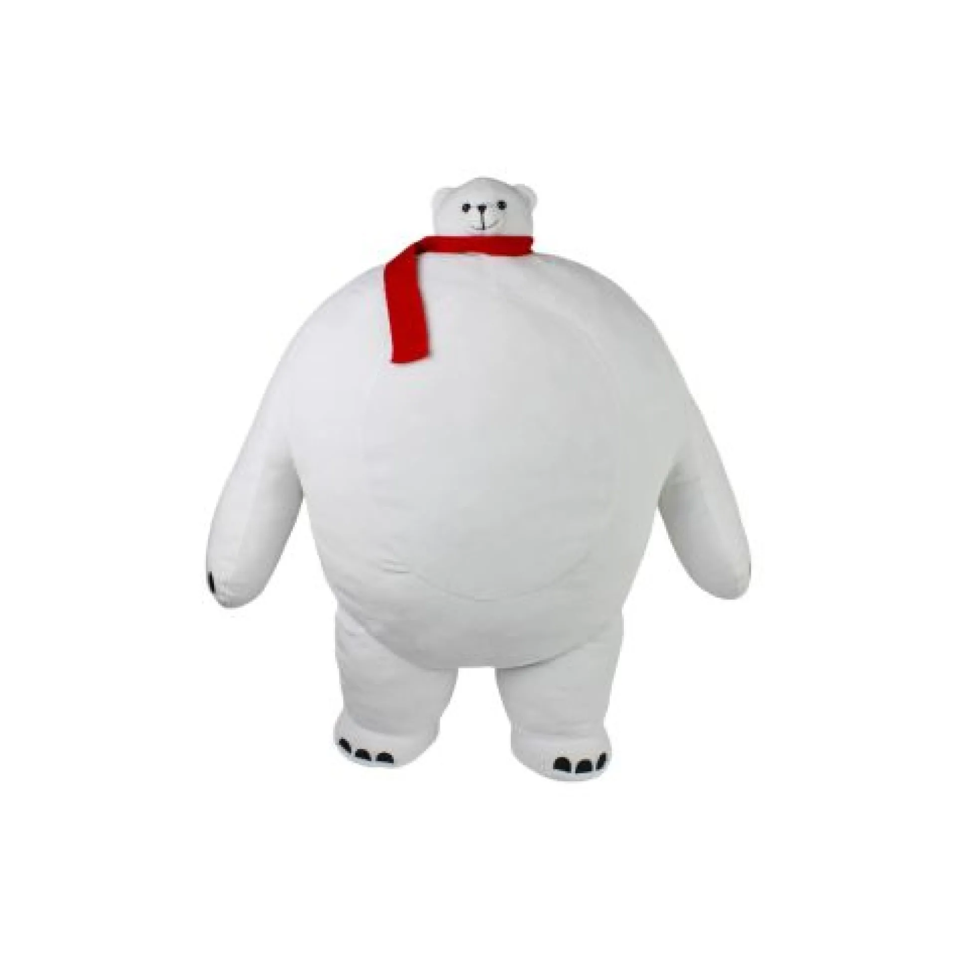Tiny Headed Polar Pip 15 Inch Bear with Red Scarf