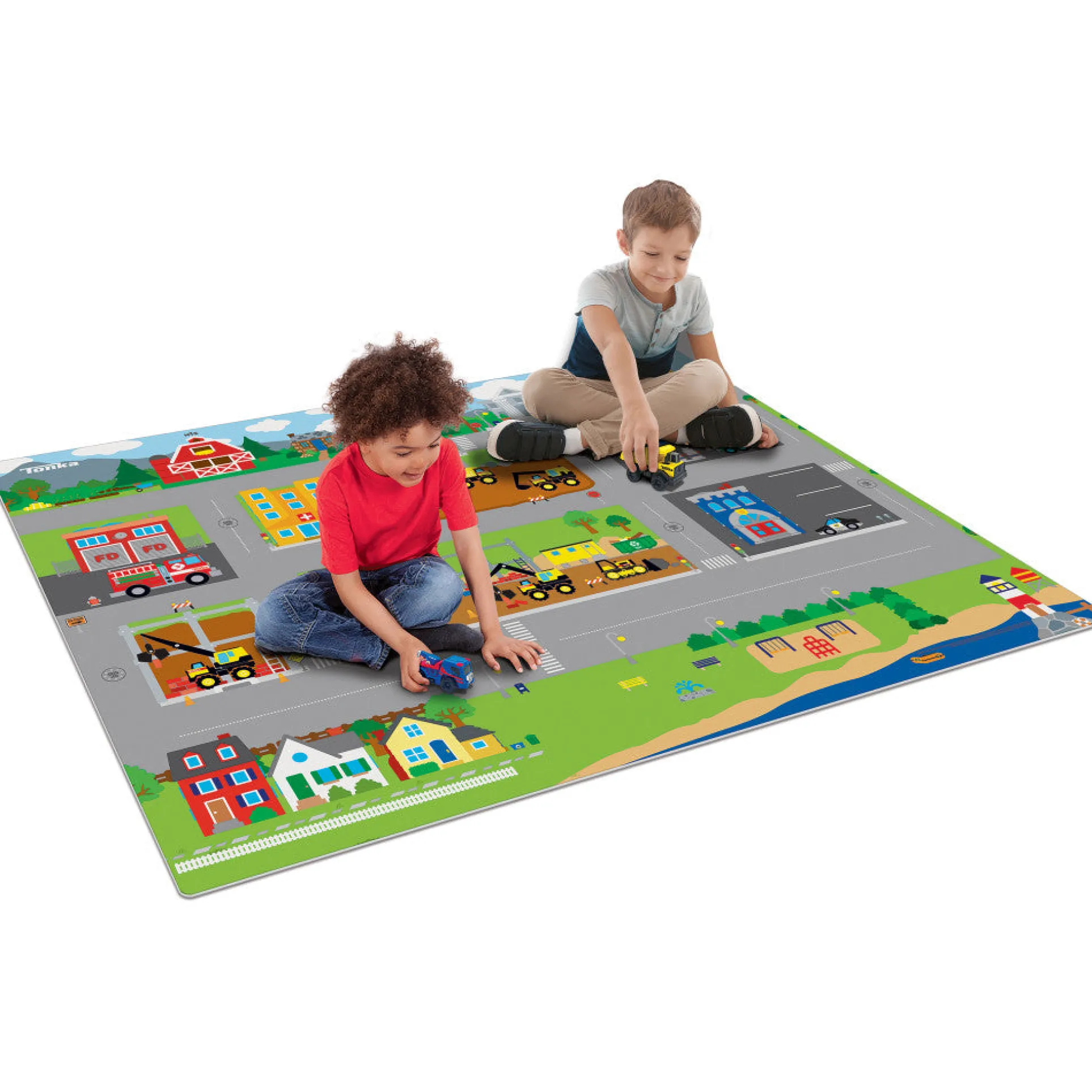 Imaginmat Jumbo Tonka Interactive Floor Playmat & Toy Cars Set