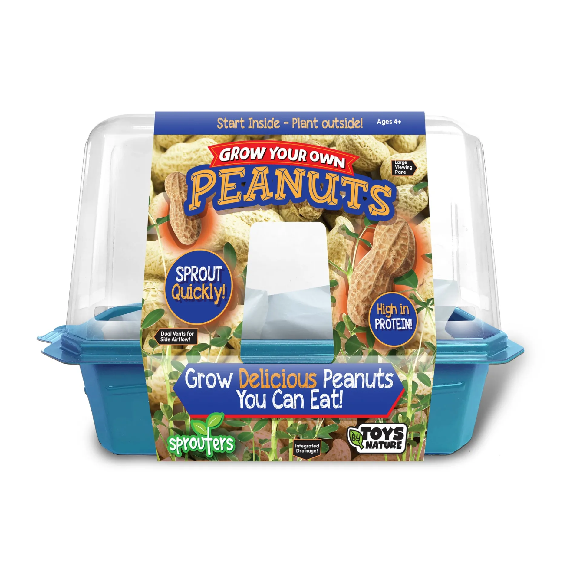 Toys By Nature Peanut Sprouter Greenhouse Kit - Grow Your Own Snack