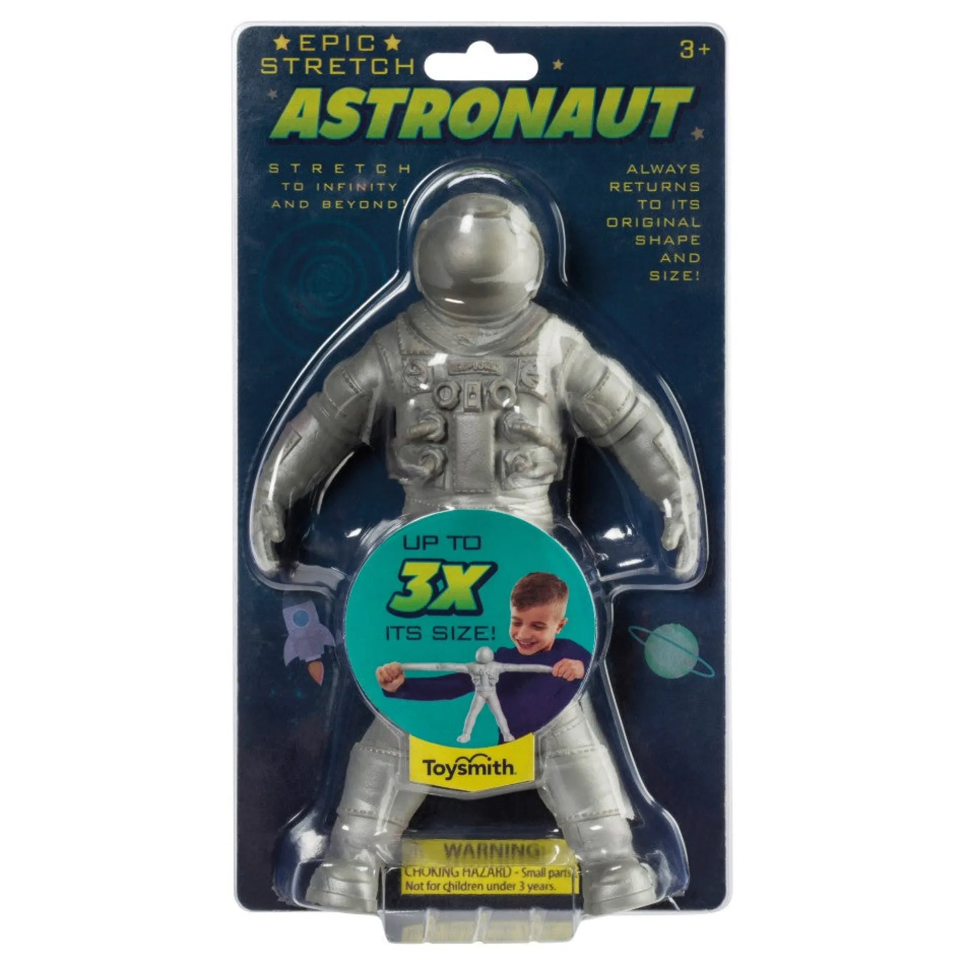Toysmith 8-inch Epic Stretch Astronaut - Stretches up to 24 Inches