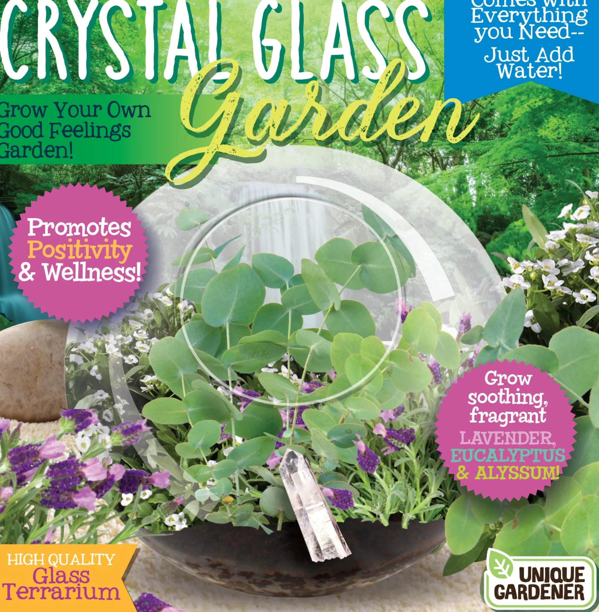 Toys'R'Us Crystal Glass Garden Quartz Crystal Terrarium Kit