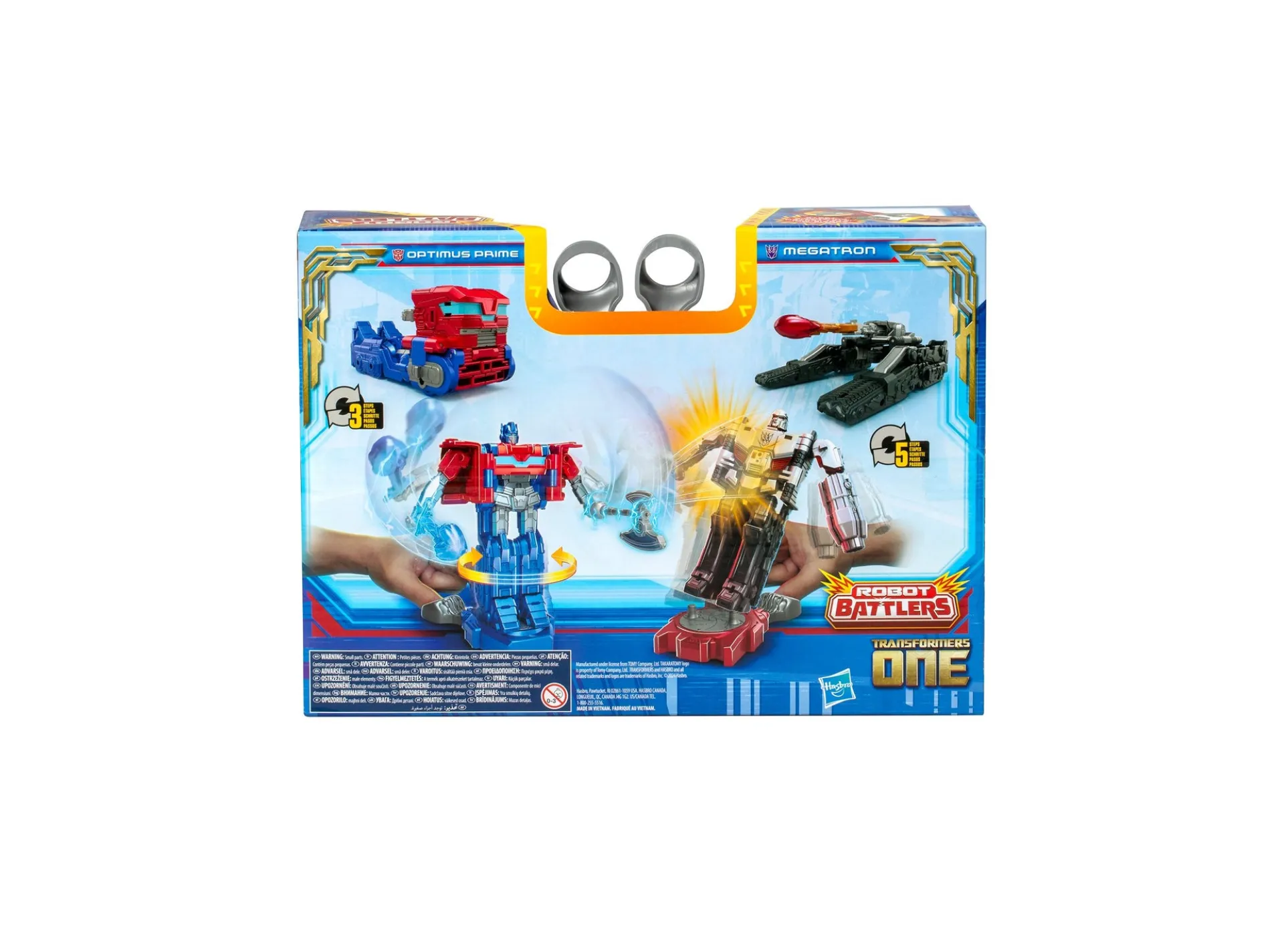 Transformers One 4.5 inch Robot Battlers Optimus Prime and Megatron Action Figure 2-Pack