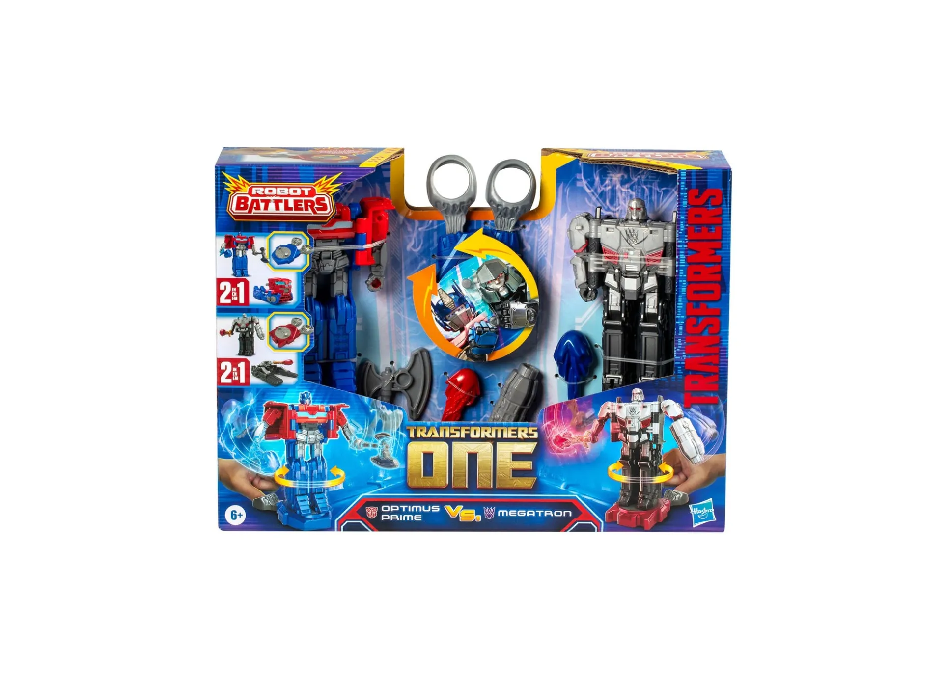 Transformers One 4.5 inch Robot Battlers Optimus Prime and Megatron Action Figure 2-Pack