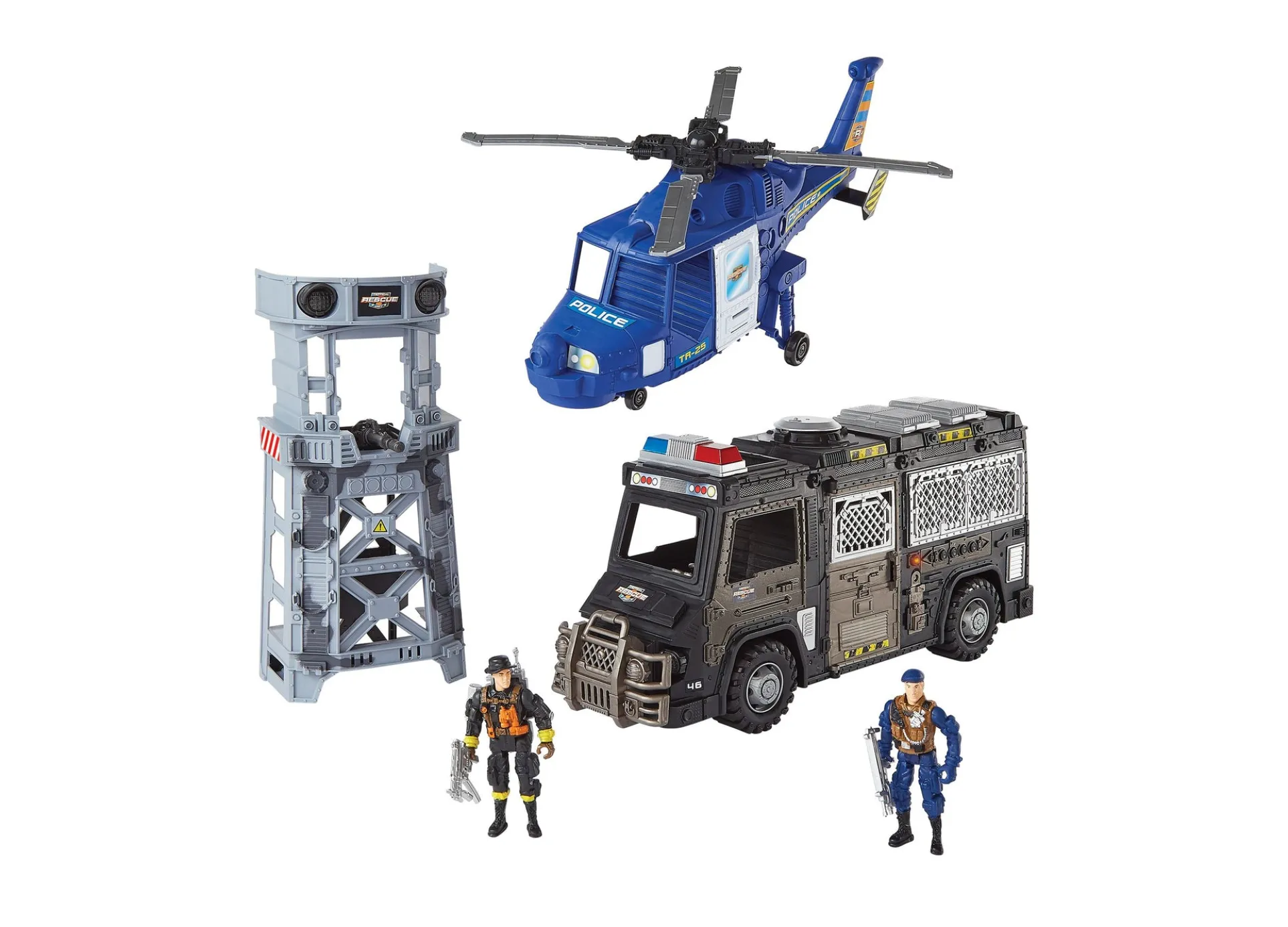True Heroes SWAT Police Playset with Helicopter and Truck - Toys R Us Exclusive