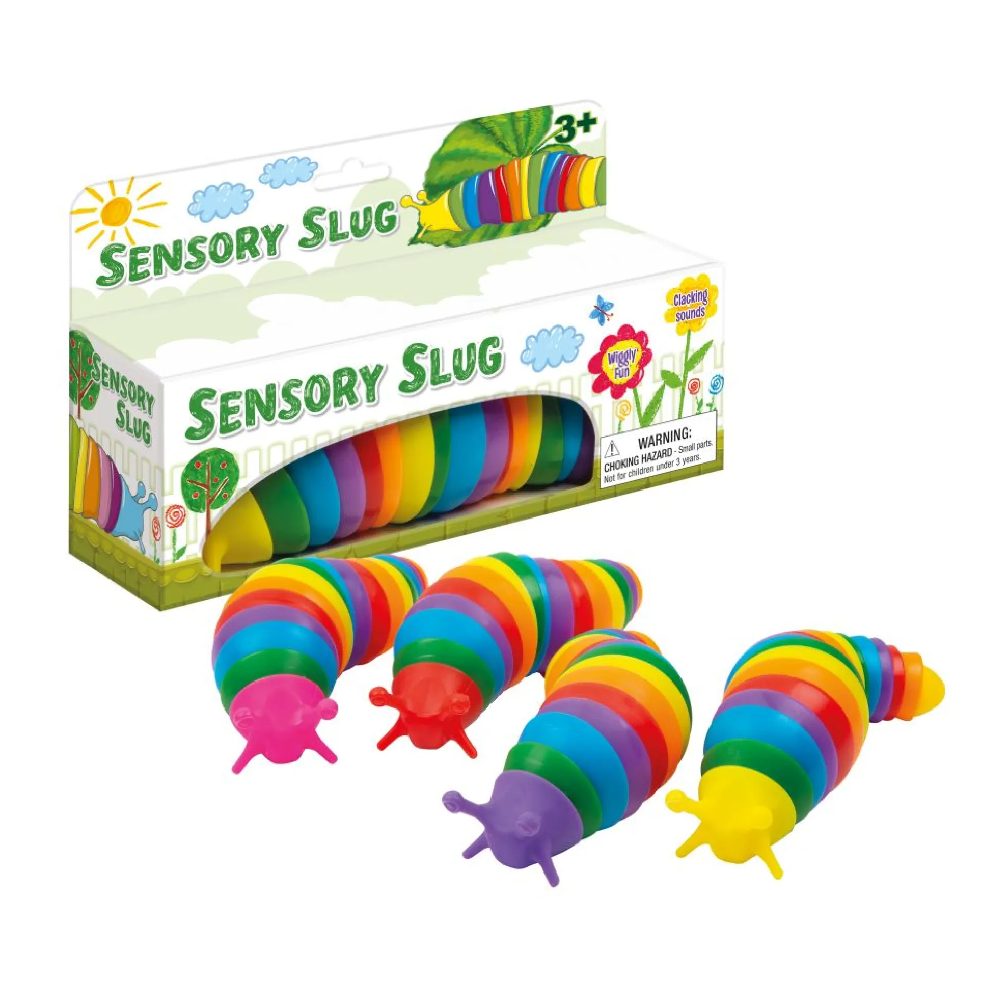 Twisty Fidget Rainbow Slug - Sensory Fun Toy