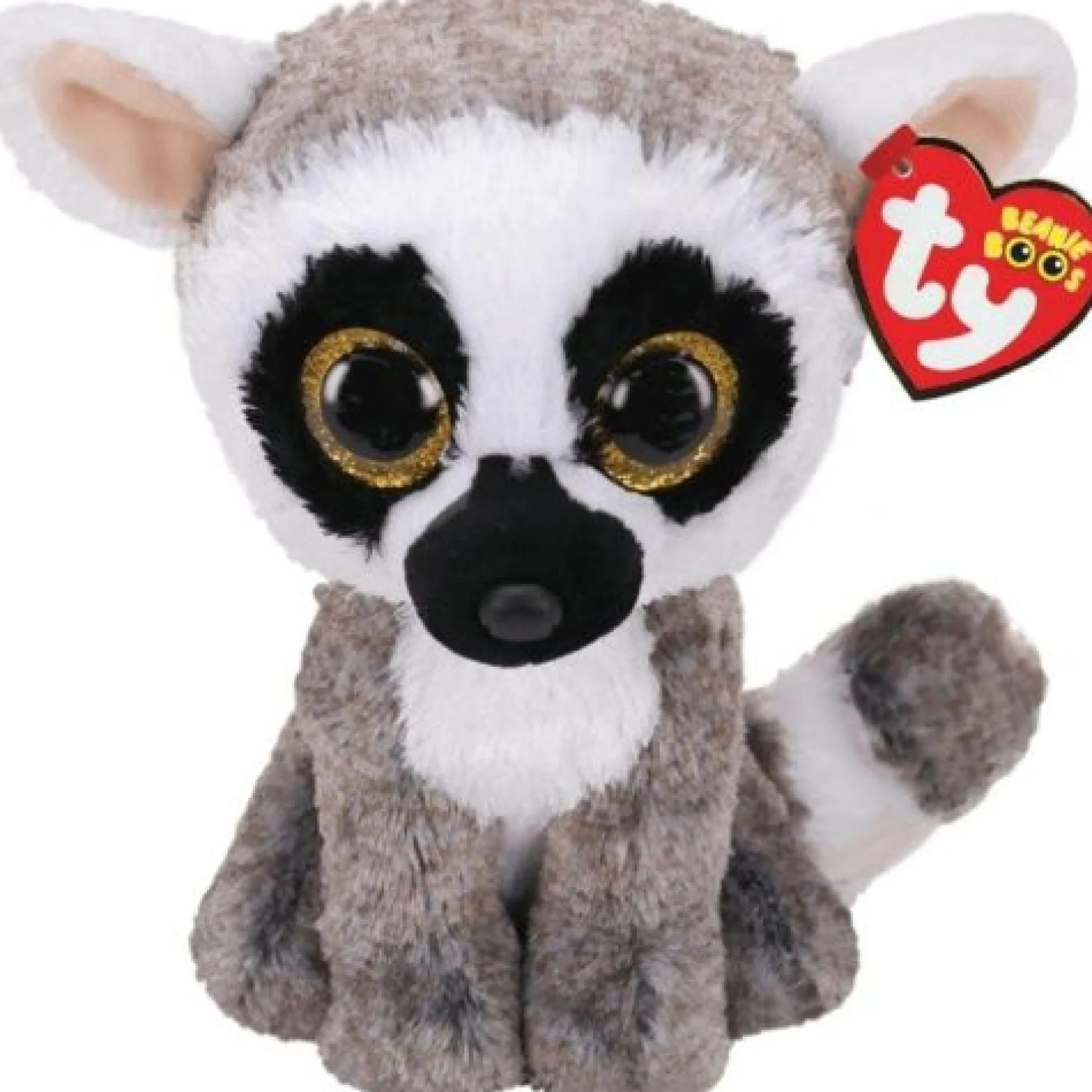 Ty Beanie Boo 6 inch Linus Lemur Plush Toy