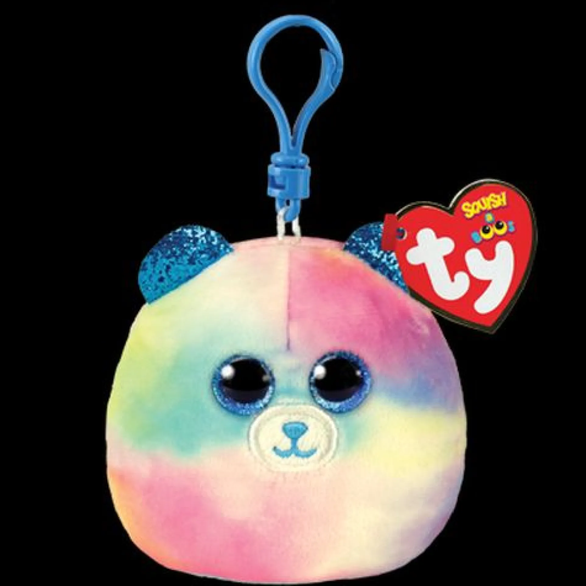 Ty Squish-a-Boos Hope Bear Squish Clip - 3 Inch Rainbow Plush