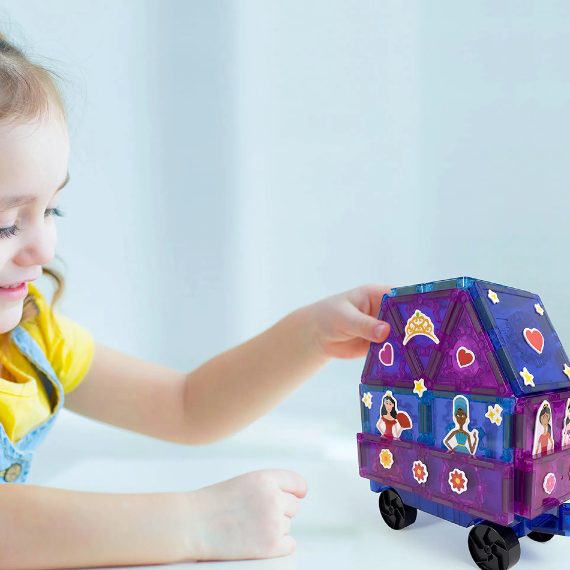 Tytan Magnetic Tiles Pincess Kit - 60Pcs