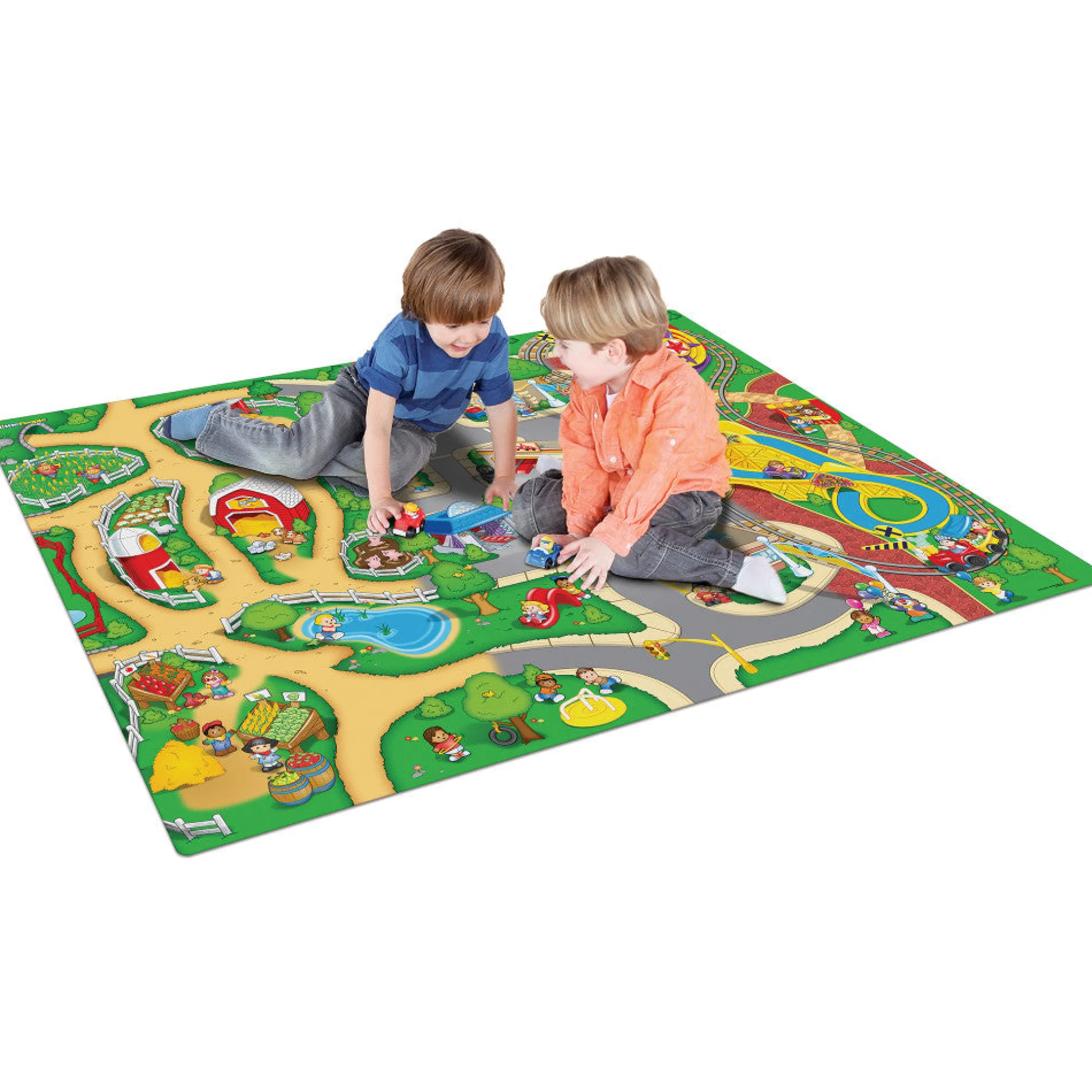 Fisher-Price Imaginmat Jumbo Playmat with Cocomelon Cars, 47 x 61 inches