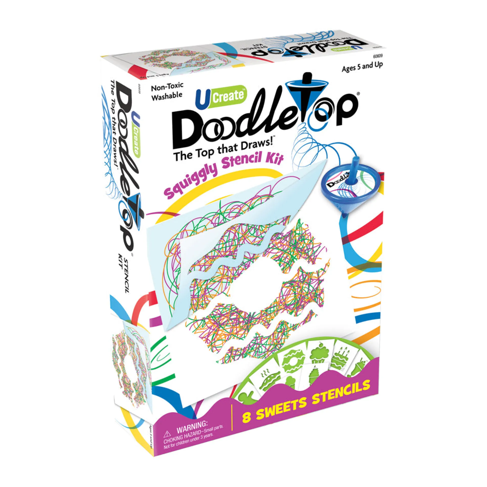 U-Create Doodletop Sweets Themed Stencil Art Kit