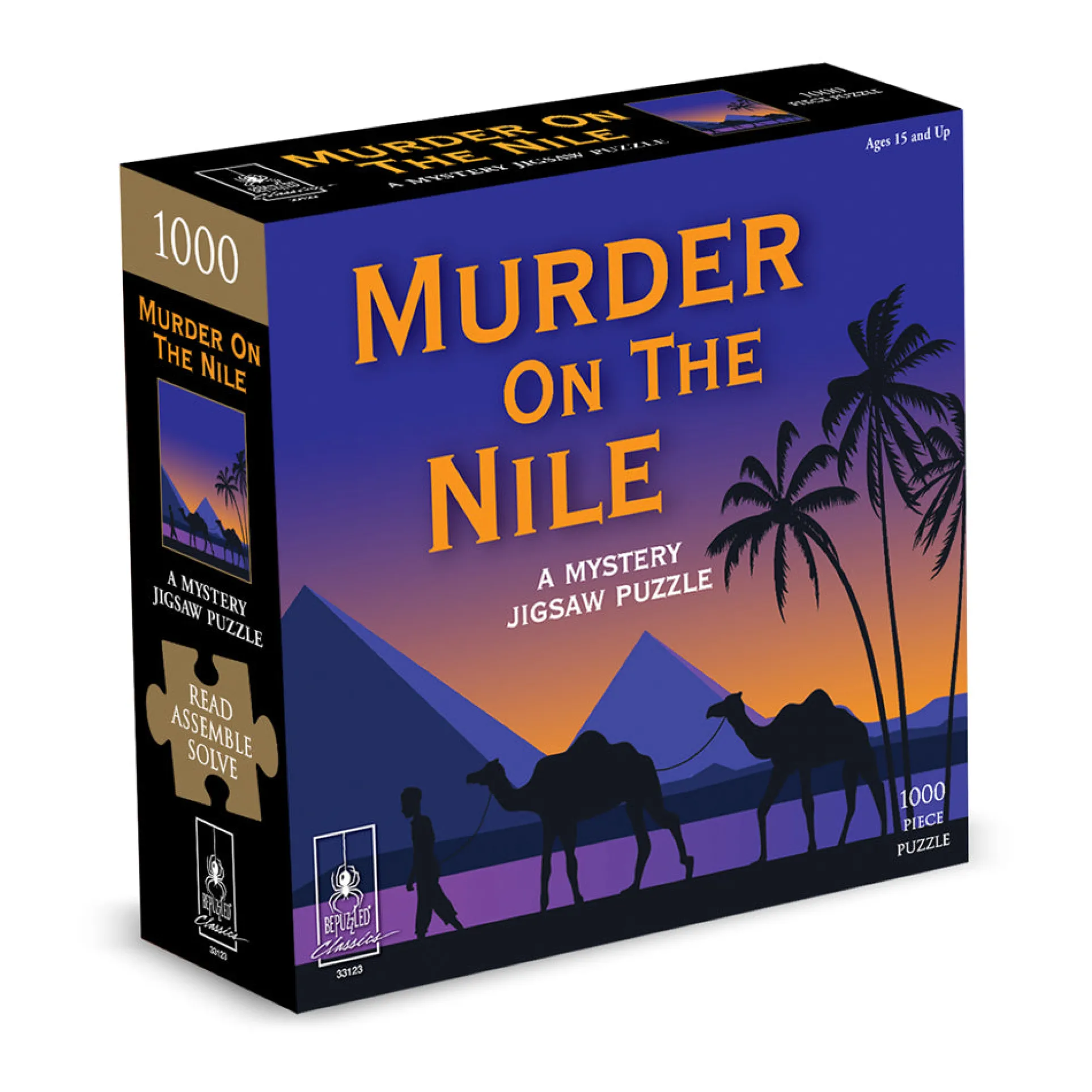 University Games Murder by the Pyramids Mystery Jigsaw Puzzle - 1000 pc