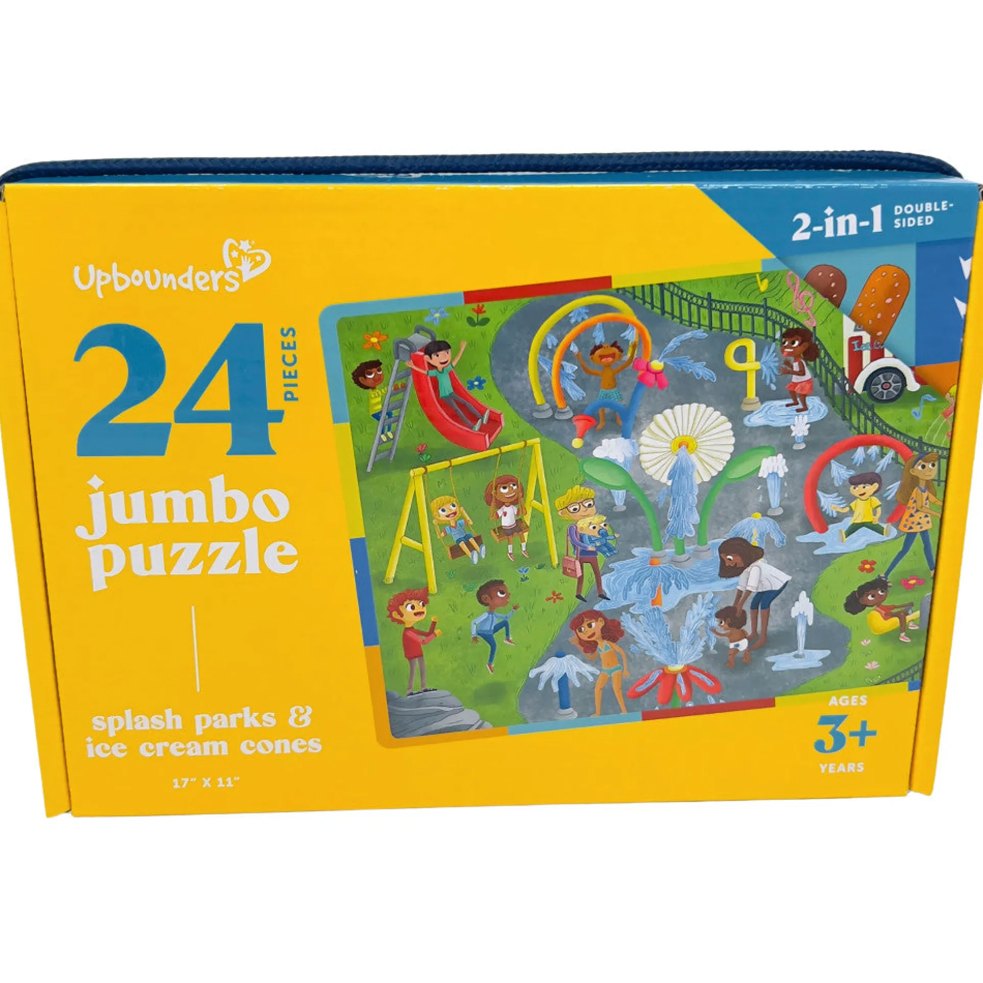 Upbounders Splash Park & Ice-Cream Cones Double-Sided Floor Puzzle - 24 pc