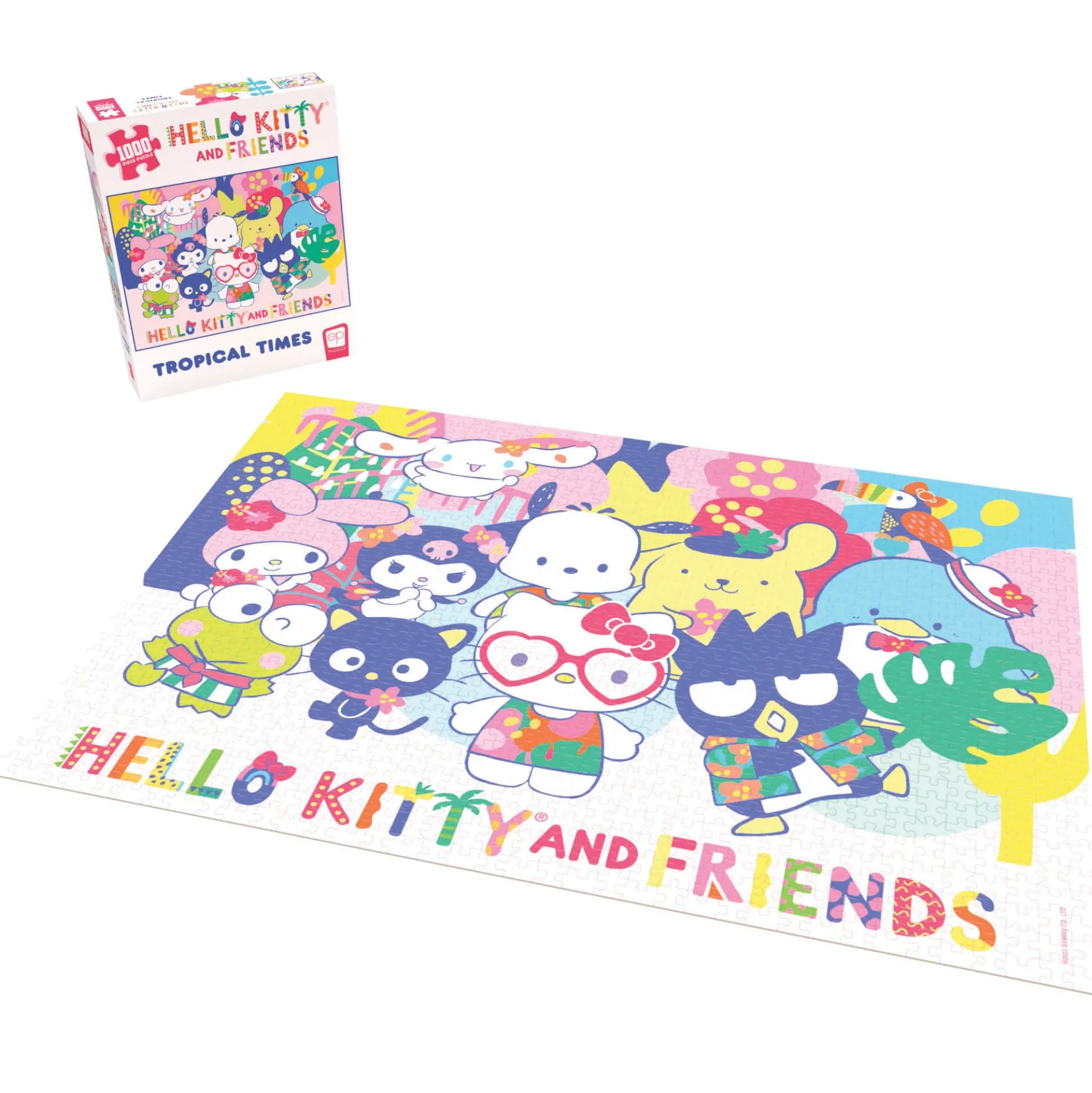 USAopoly Hello Kitty and Friends Tropical Times Jigsaw Puzzle - 1000 pc