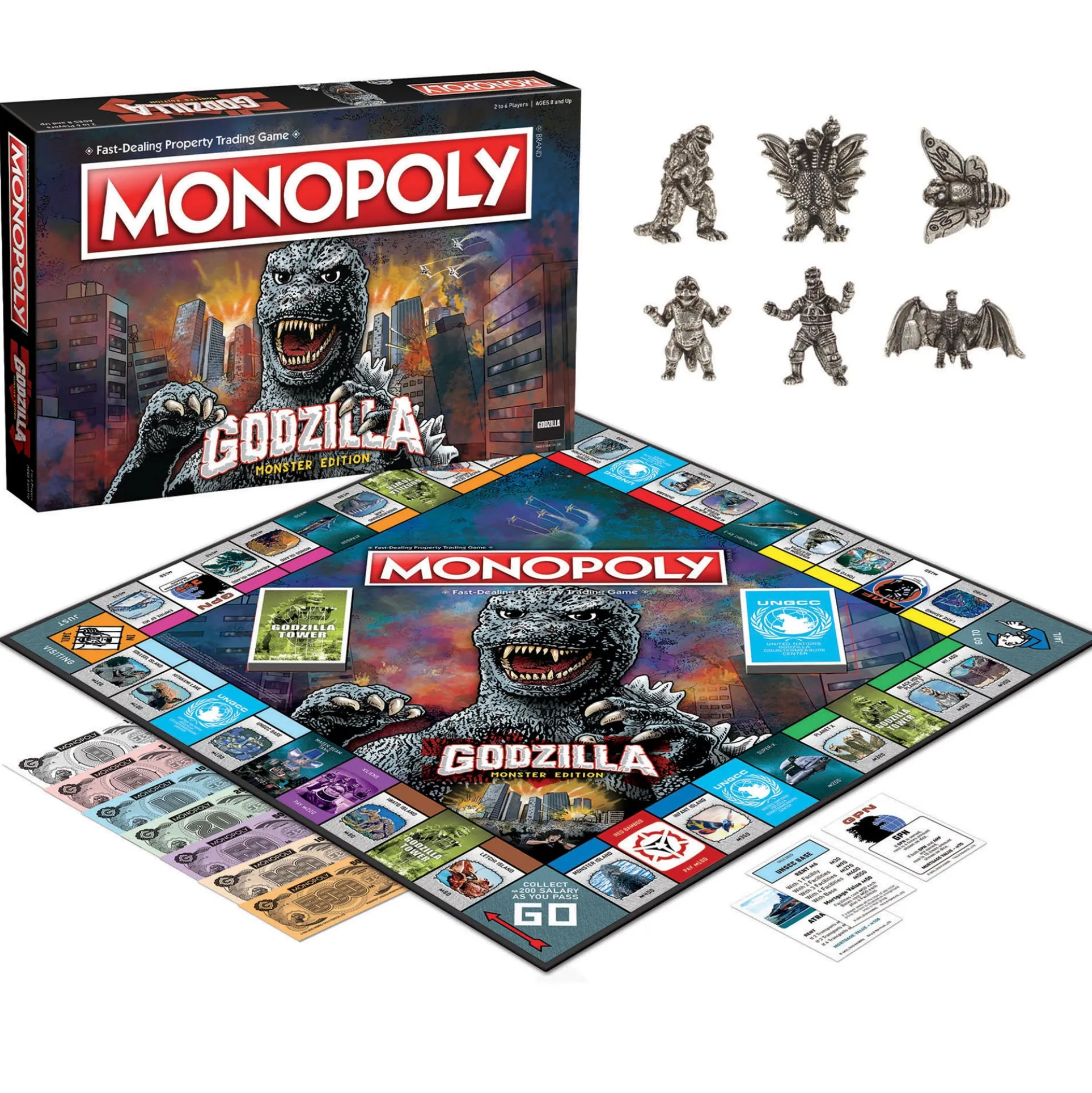 USAopoly MONOPOLY: Godzilla - Collector's Edition Board Game