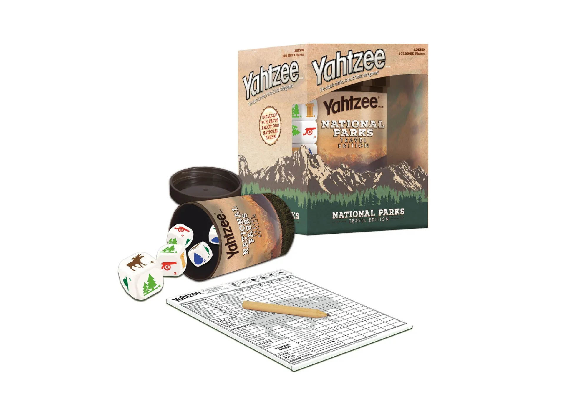 USAopoly YAHTZEE®: National Parks Travel Edition Dice Game