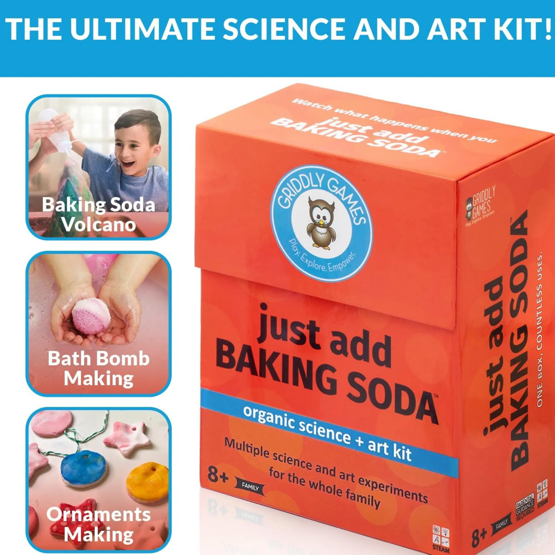 Griddly Games Just Add Baking Soda STEAM Kit