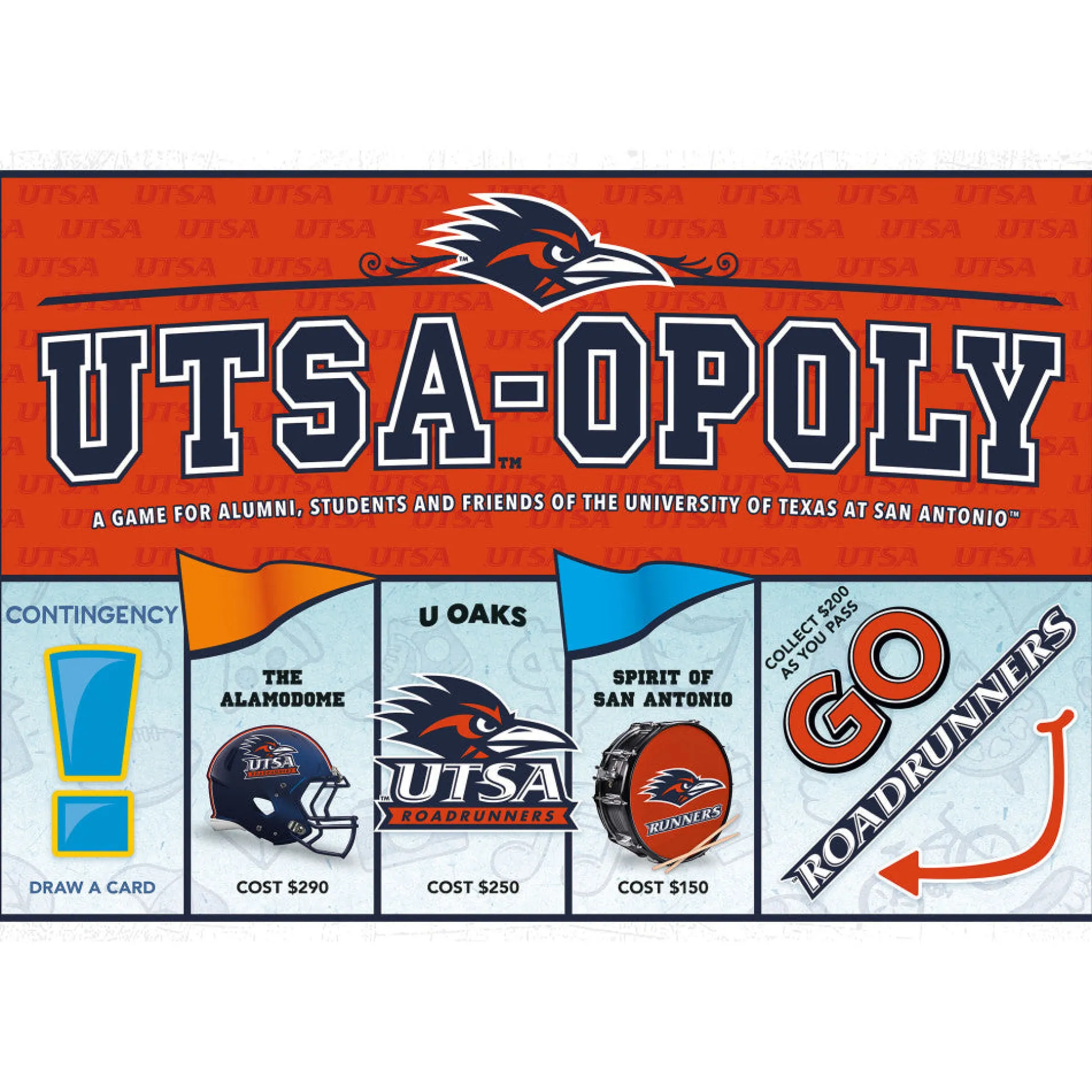 UTSA-Opoly University Themed Board Game for Ages 8+