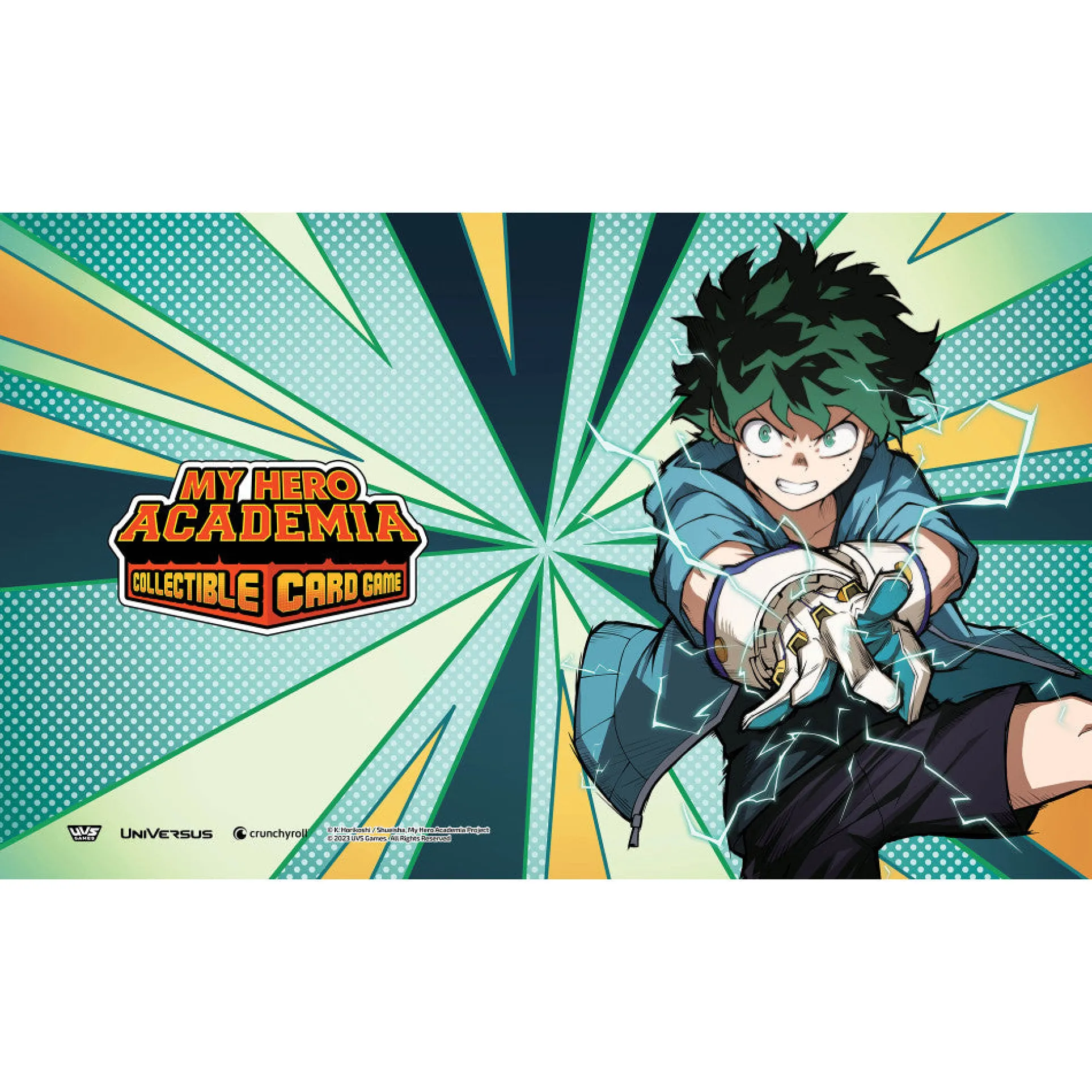 UVS Games My Hero Academia CCG Jet Burn Izuku Midoriya 24x14 Playmat