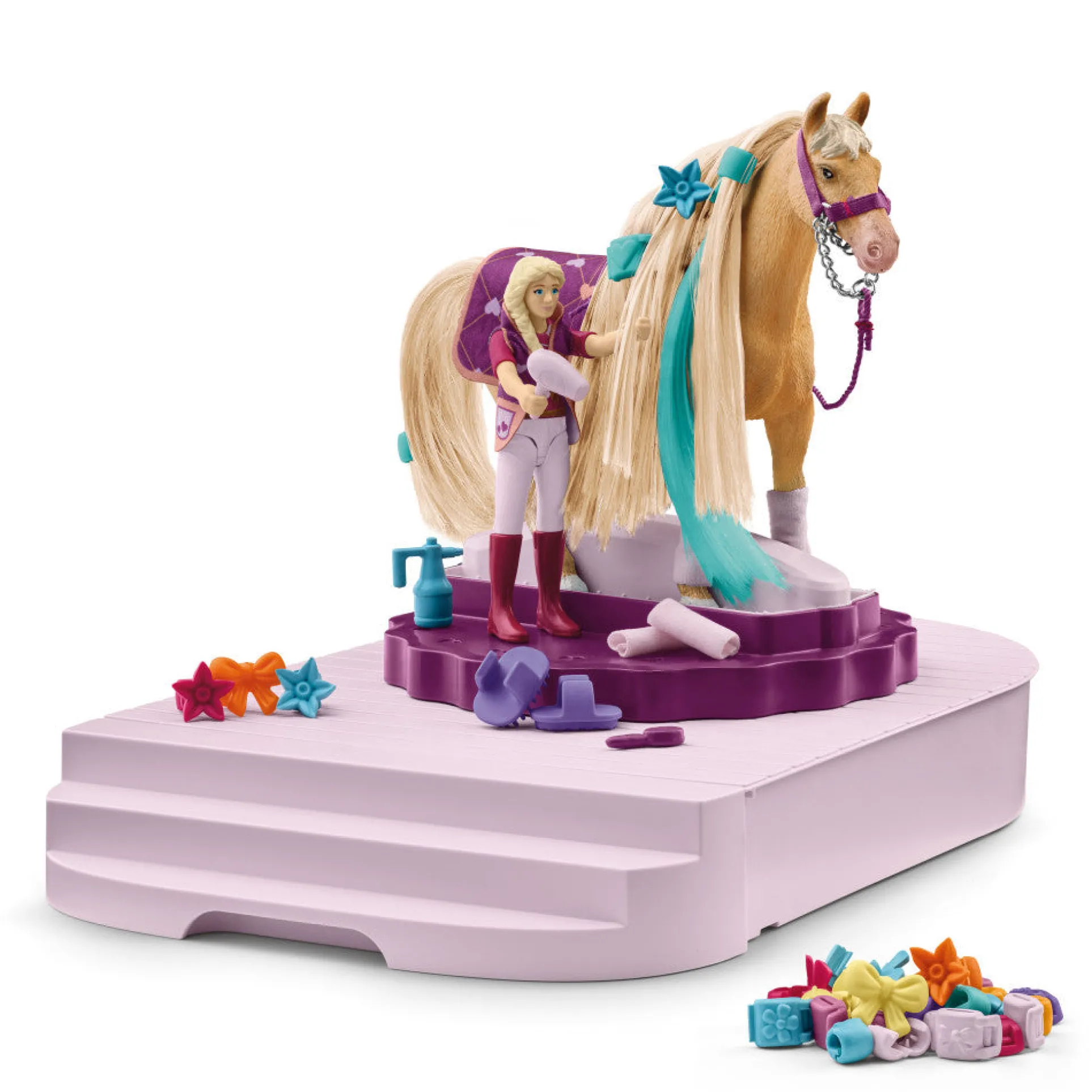 Schleich Sofia's Beauties Horse Grooming Station - 54pc Playset