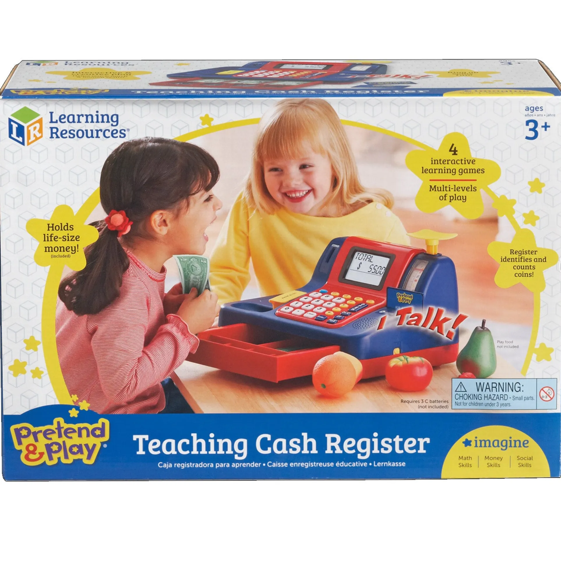 Learning Resources Pretend & Play Teaching Cash Register for Kids