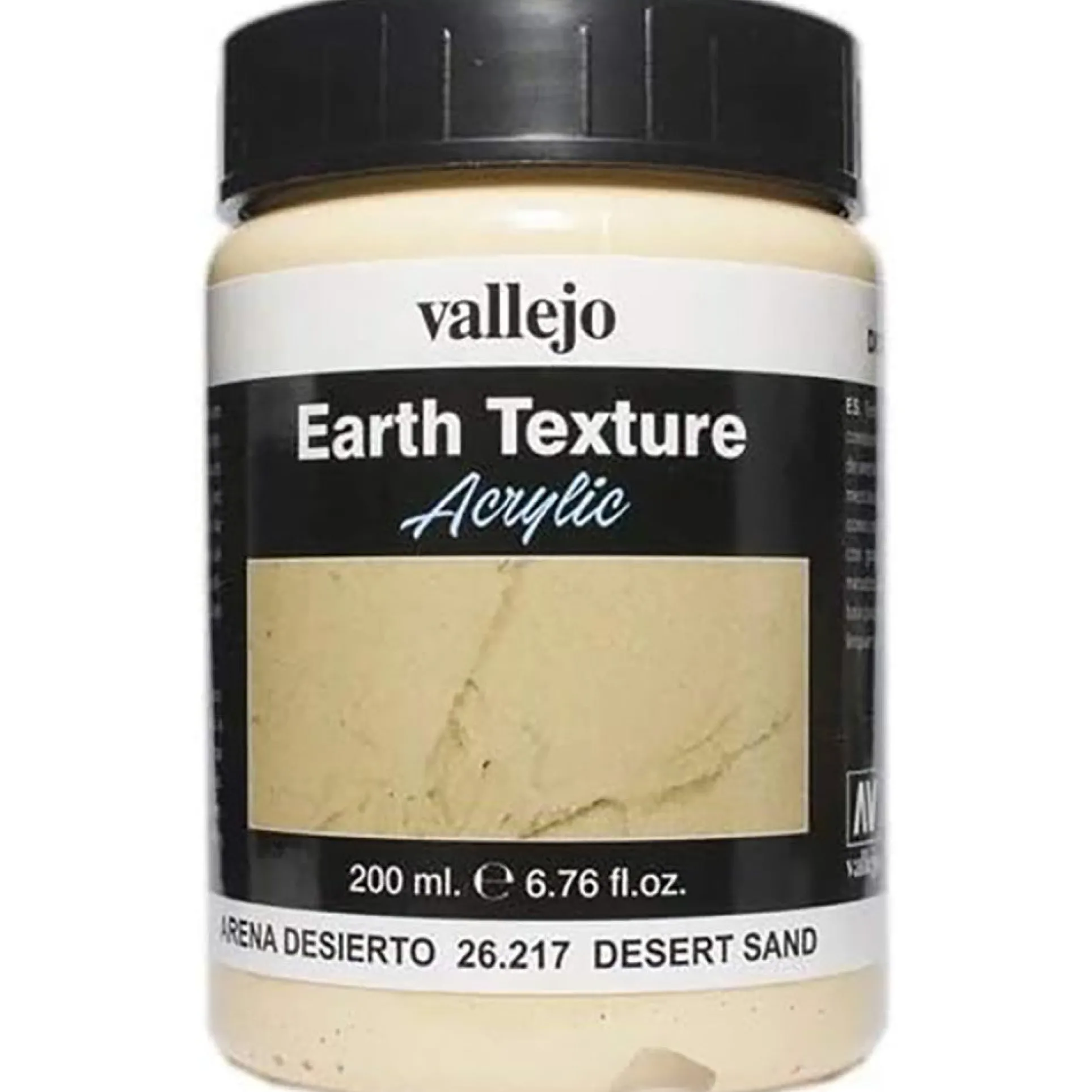 Vallejo Texture Acrylic Paint - Desert Sand Earth 26217 - 6.79 oz