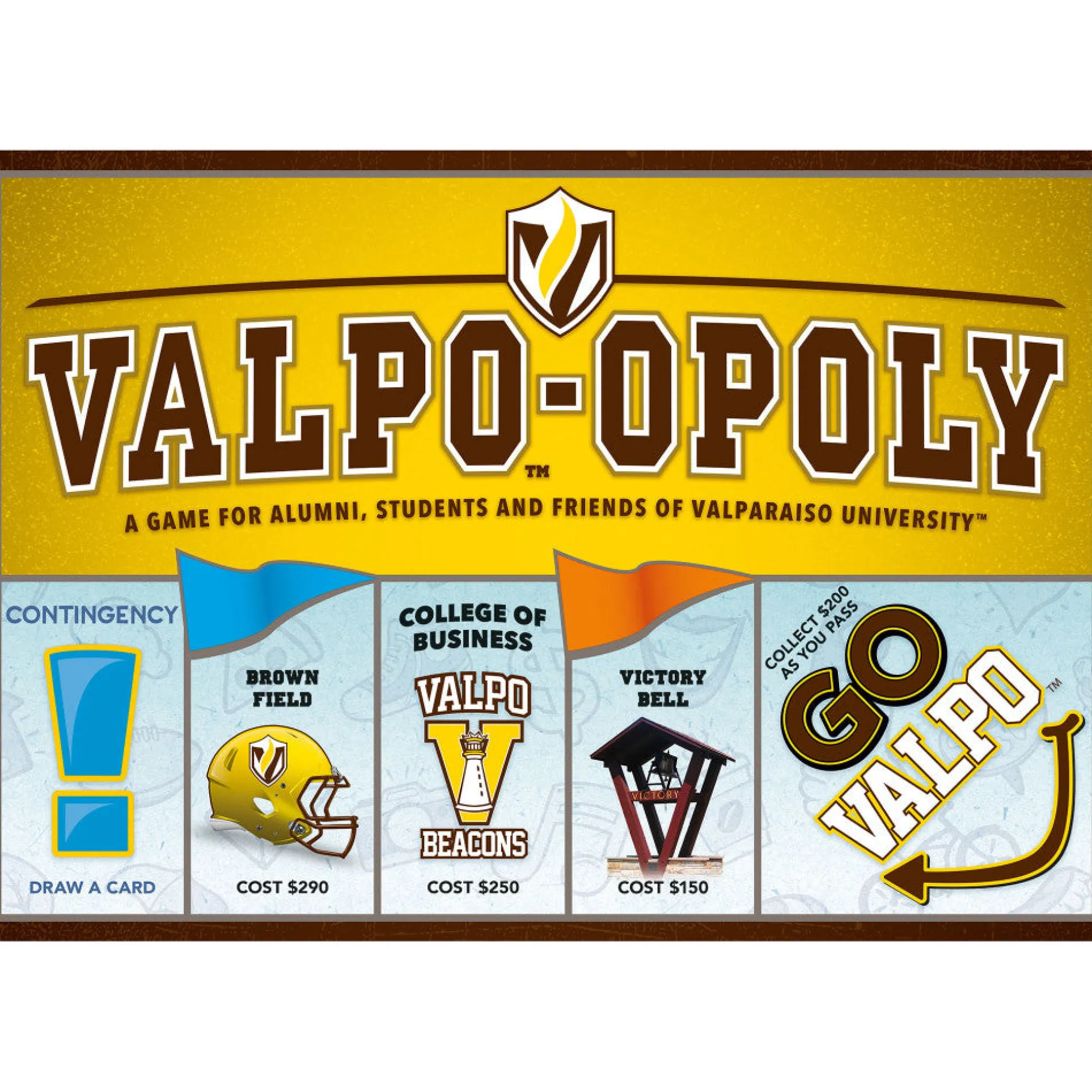 Valpo-Opoly University Edition Board Game