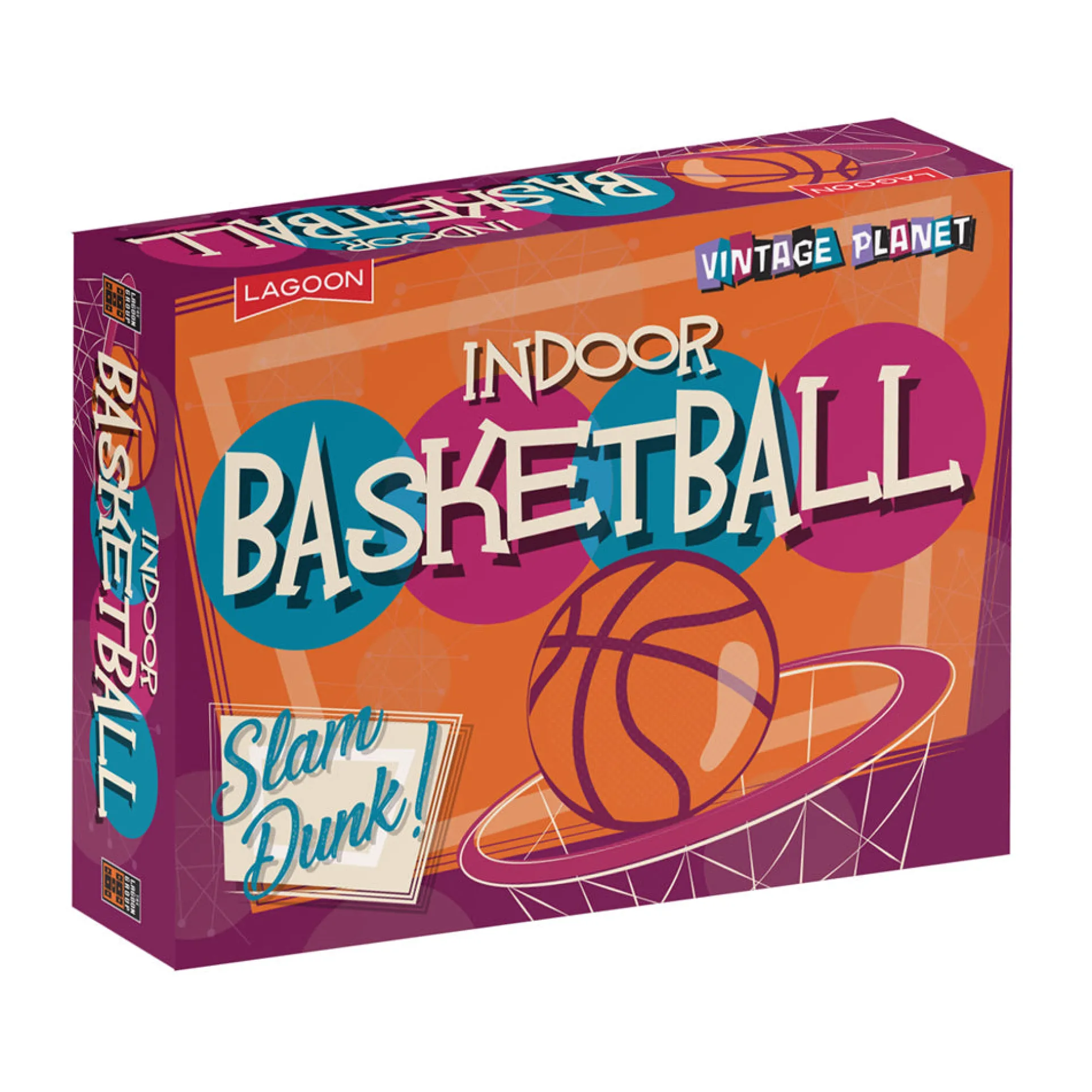 Vintage Planet Indoor Basketball Set - Easy Setup, Family Fun