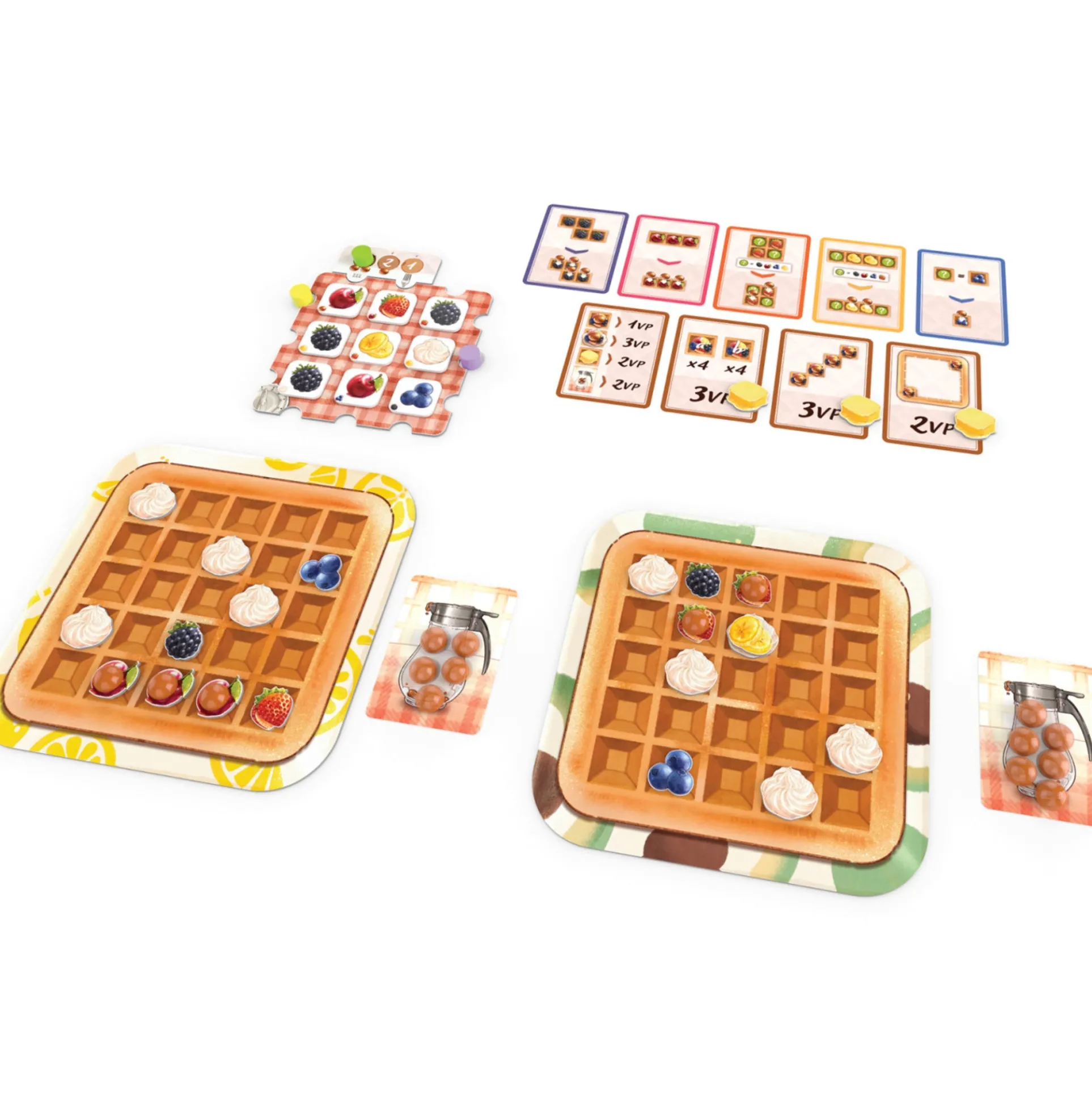 Waffle Time Family Tile Placement Strategy Game