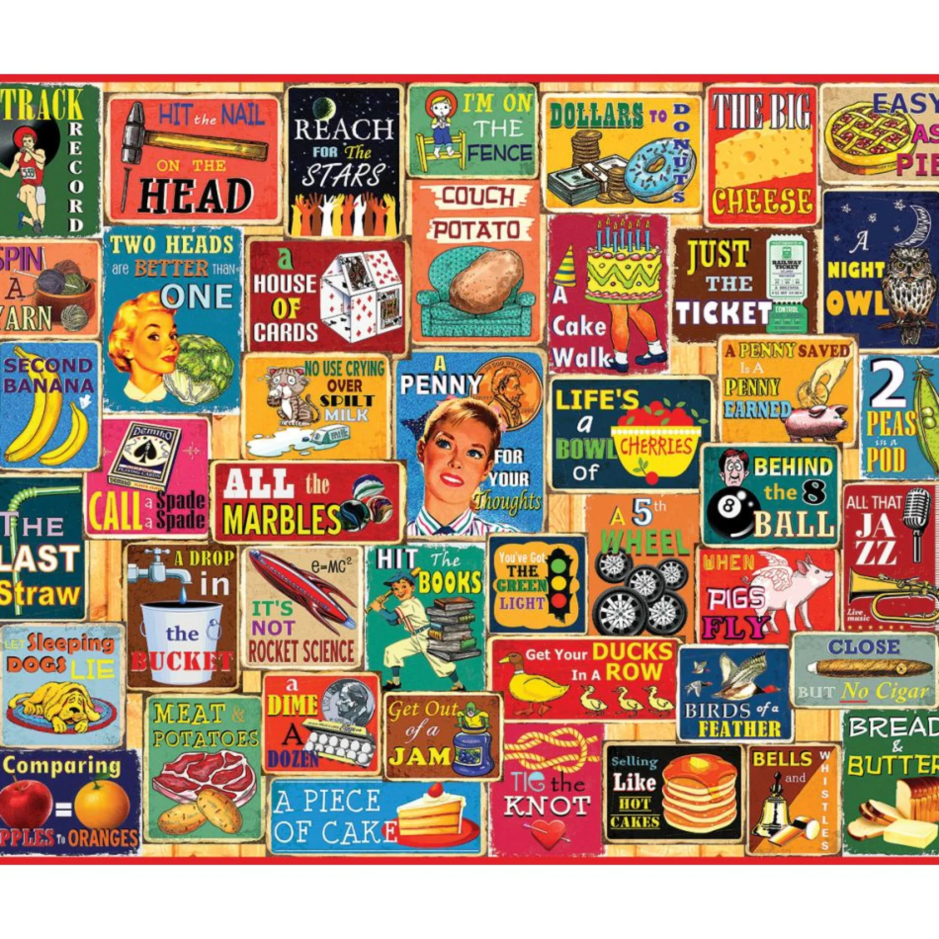 White Mountain Things We All Say - Jigsaw Puzzle - 1000 pc