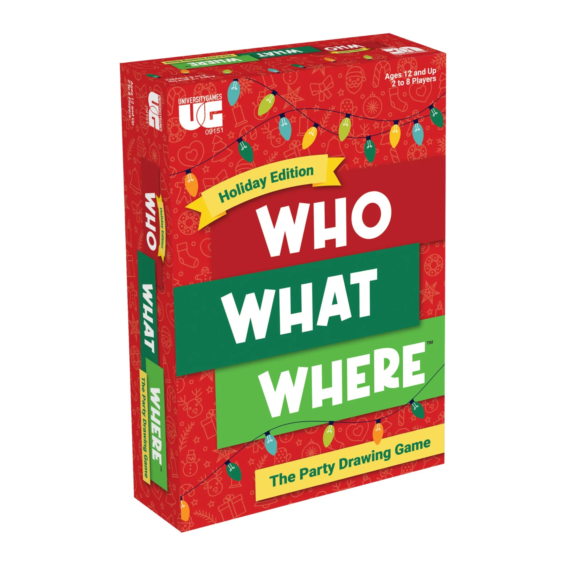 Who What Where Holiday Edition Party Drawing Game