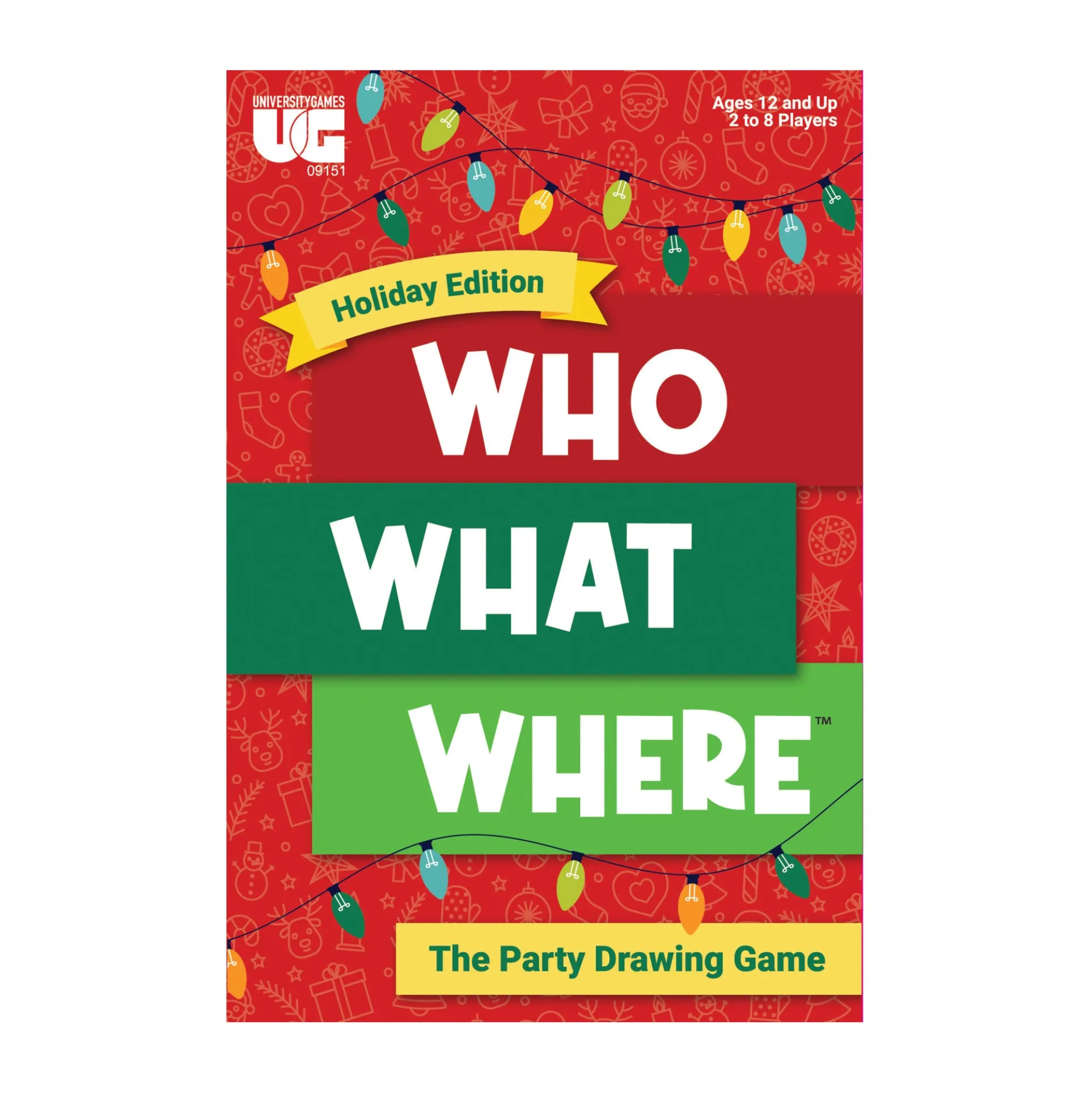 Who What Where Holiday Edition Party Drawing Game