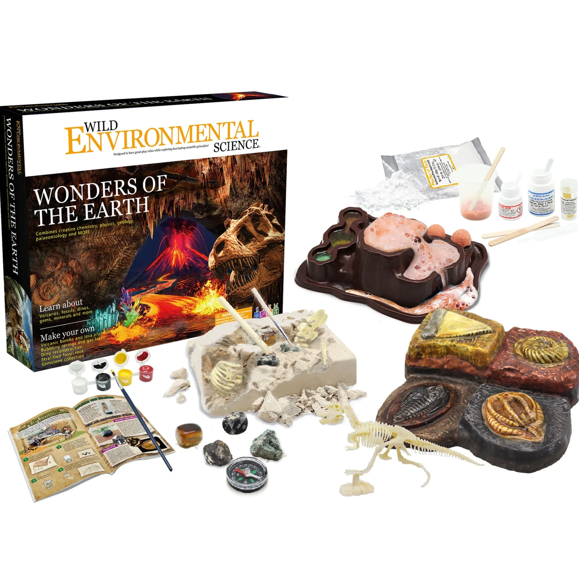 WILD ENVIRONMENTAL SCIENCE Wonders of the Earth - Earth Sciences & Chemistry Exploration Kit