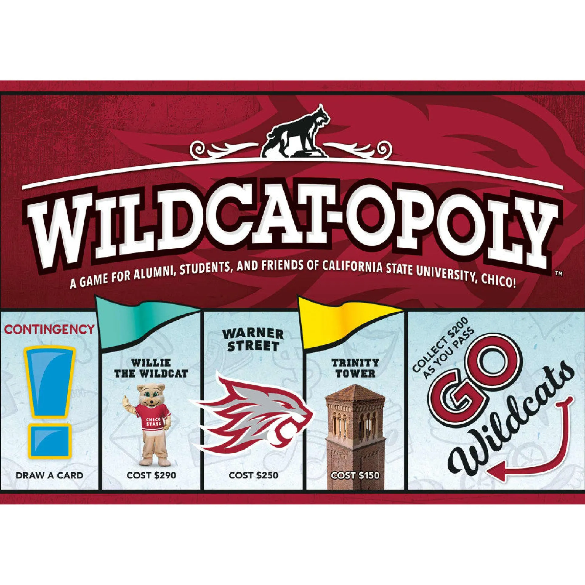 Wildcat-Opoly University Edition Board Game for Ages 8+