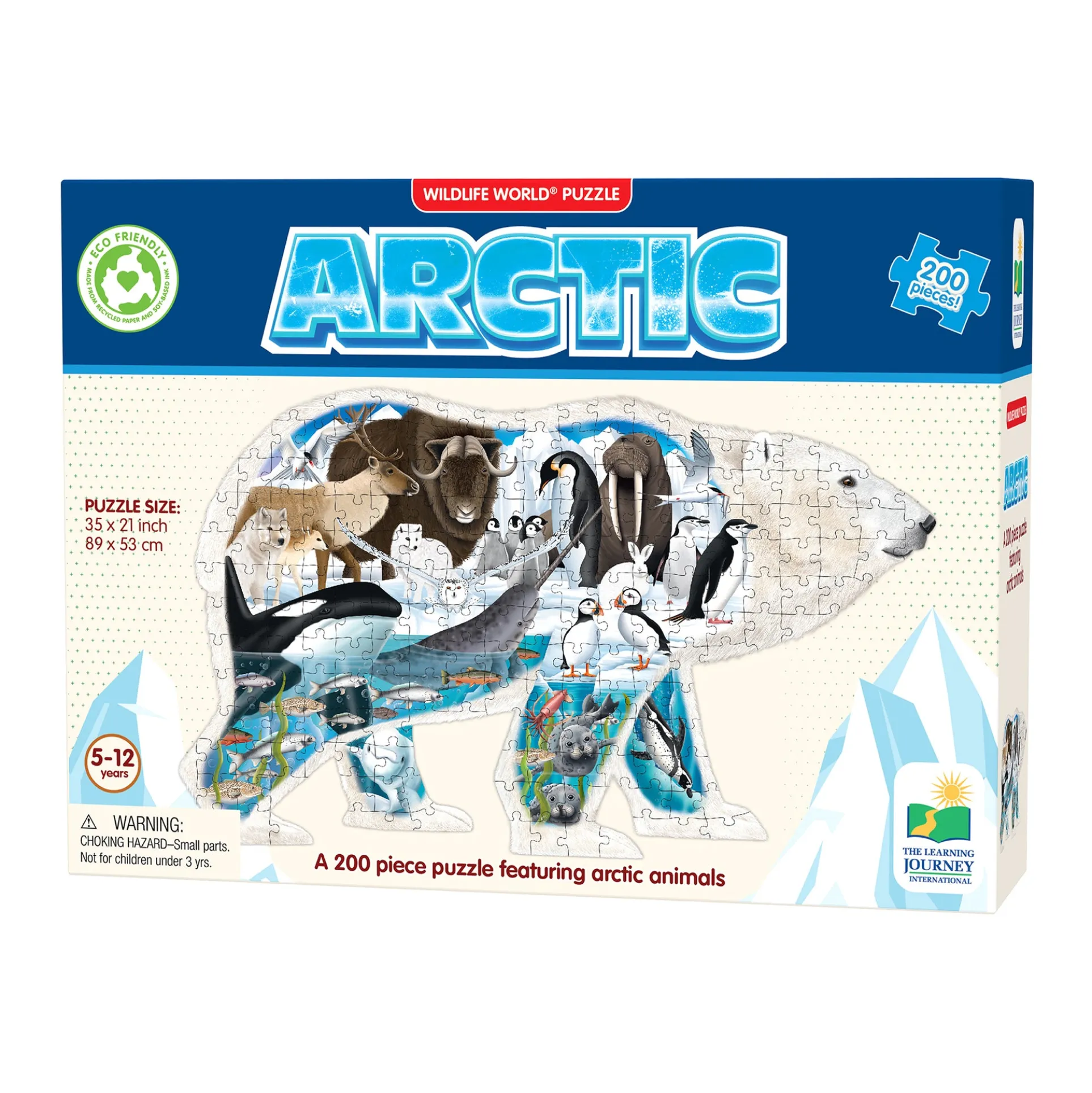 Wildlife World Arctic Explorer Polar Bear Puzzle - 200 pcs