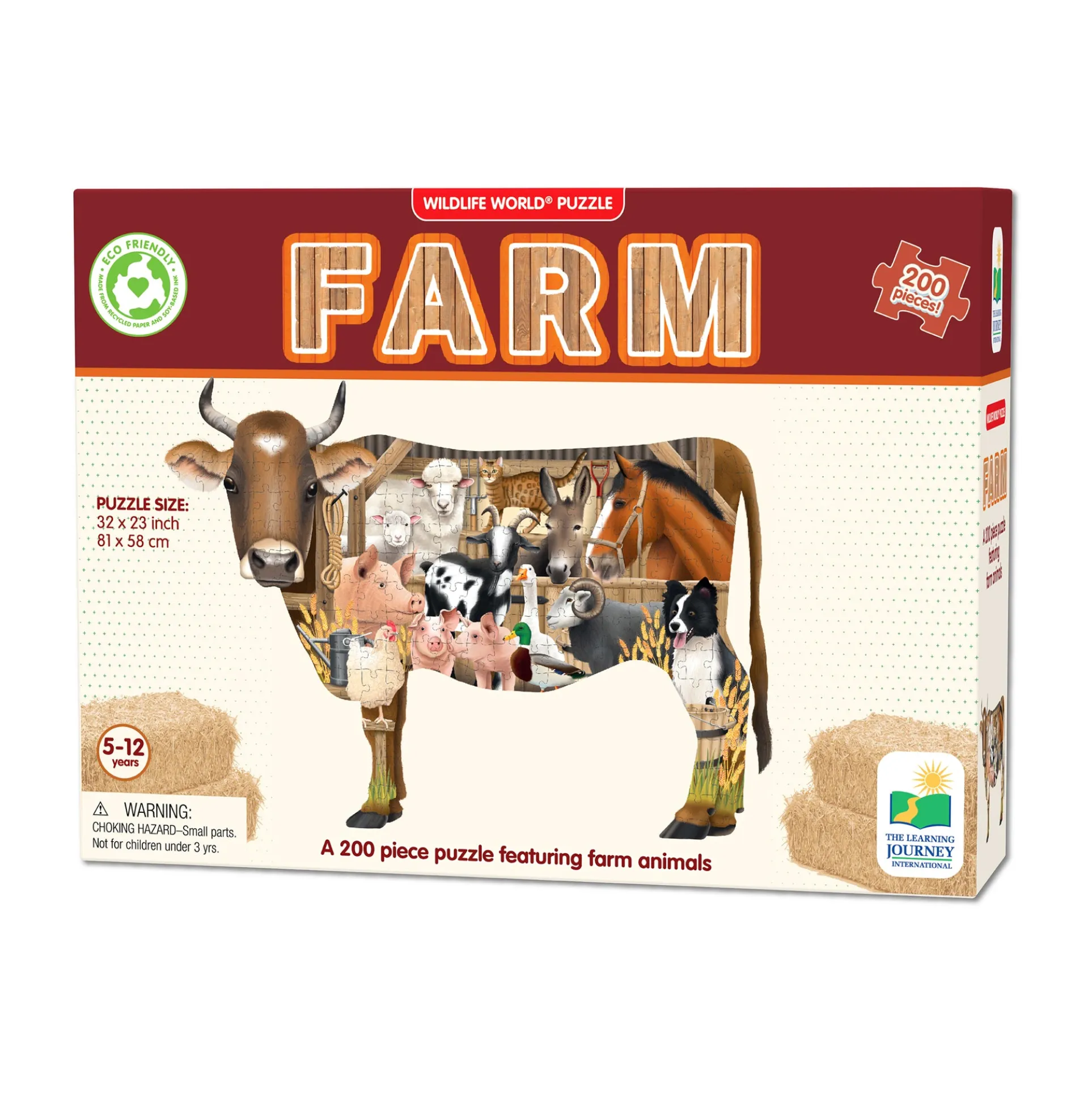 Wildlife World Farm Themed Jigsaw Puzzle - 200 pcs