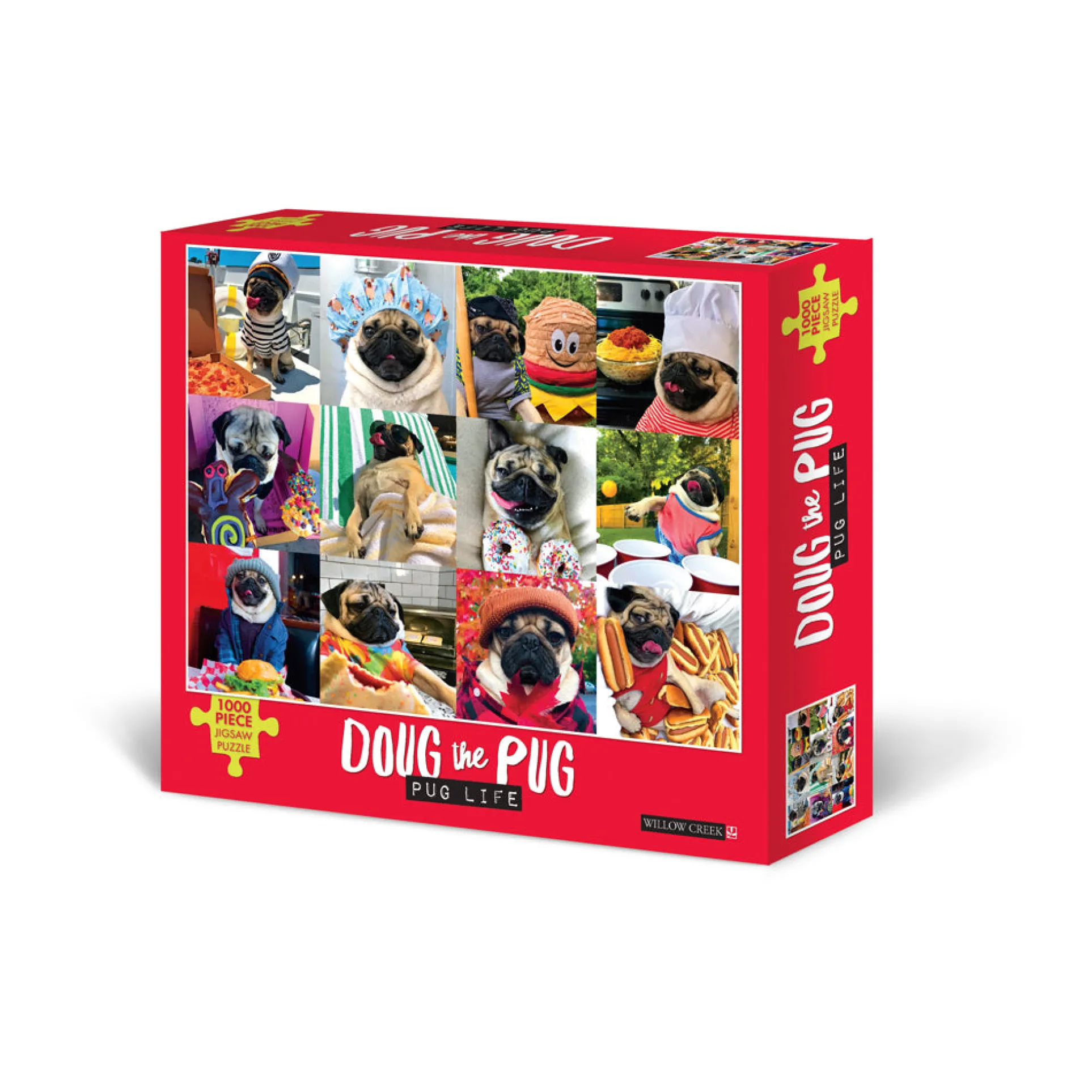 Willow Creek Doug the Pug Life Jigsaw Puzzle - 1000 pc