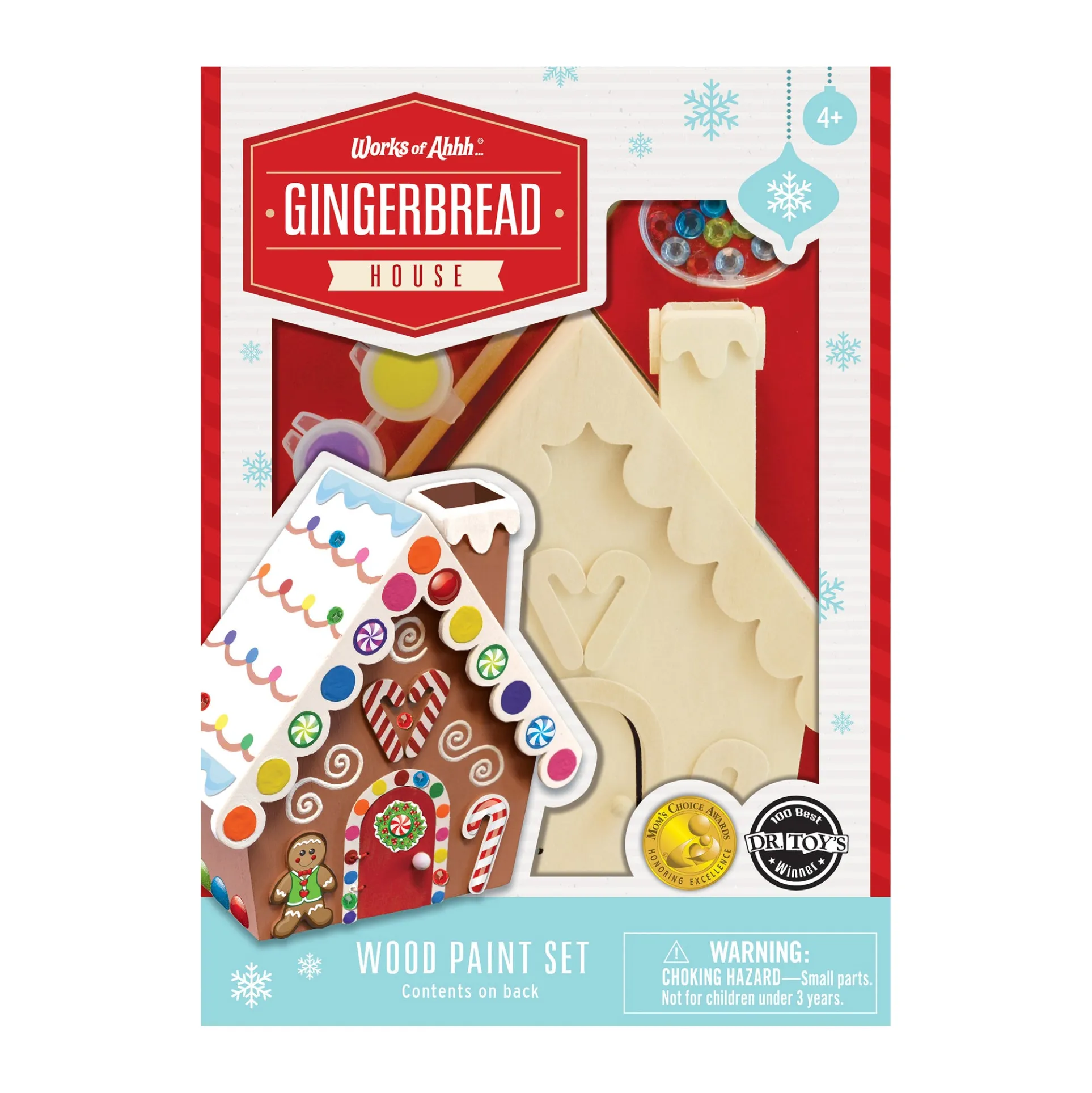 Works of Ahhh Gingerbread House Wood Painting Craft Kit